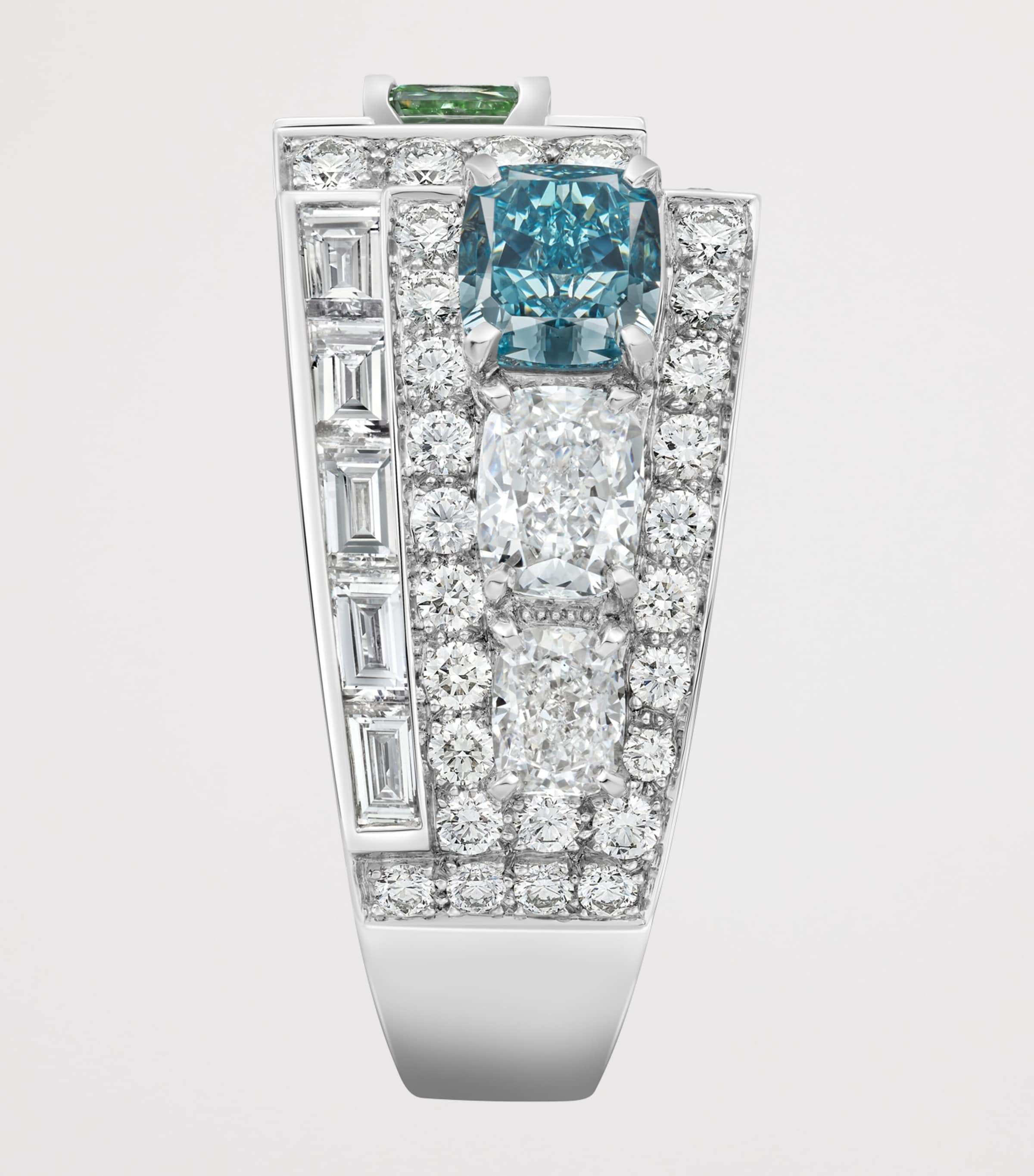 Cartier Platinum and Diamond Kinko Ring Platinum Image 6