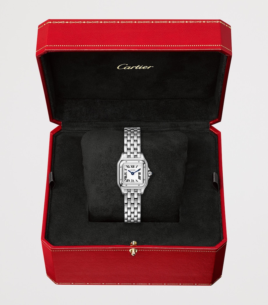 Mini Steel Panthère de Cartier Watch 19mm SILVER Image 8
