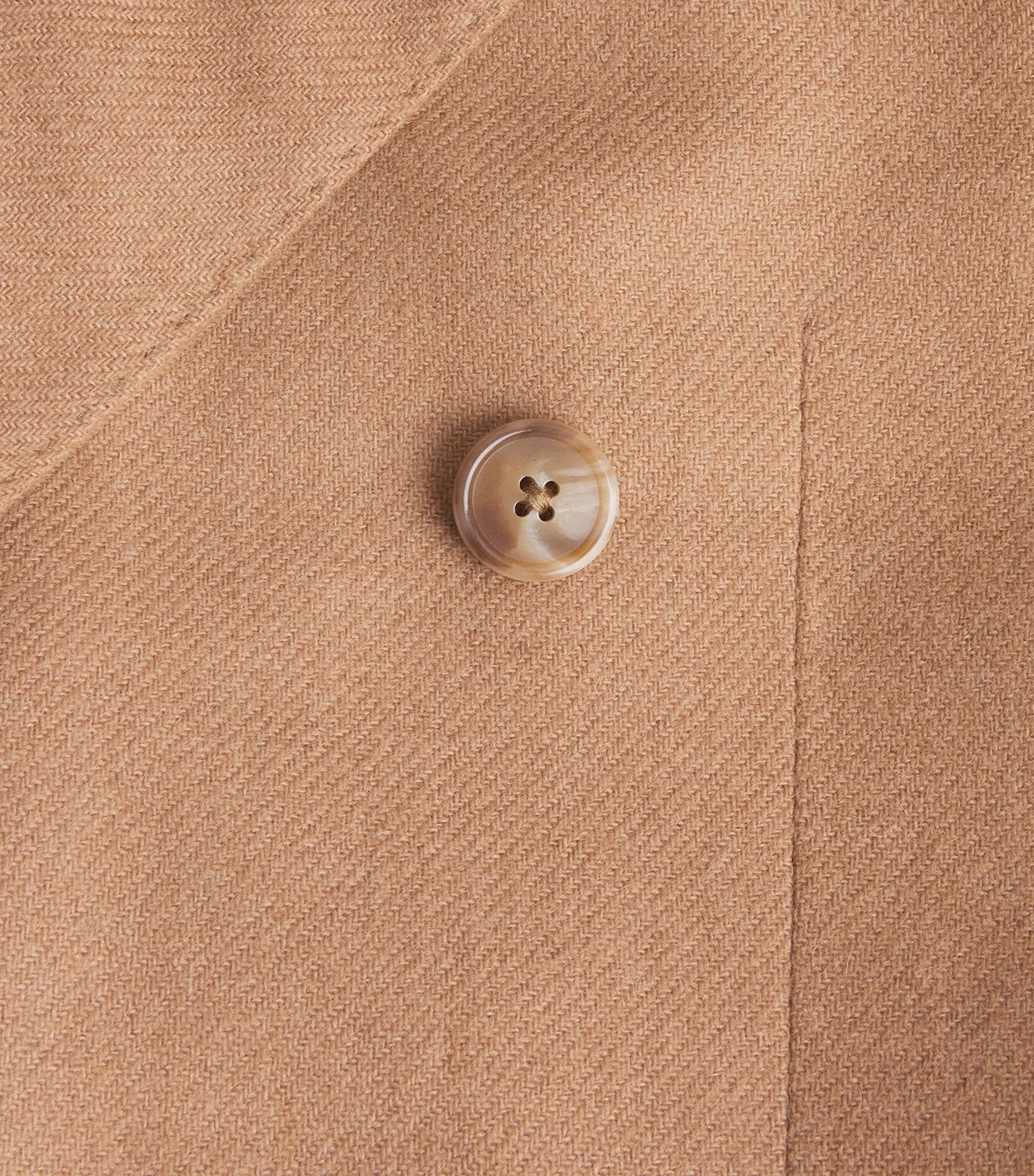 Camel Hair Double-Breasted Blazer CAMEL Image 5