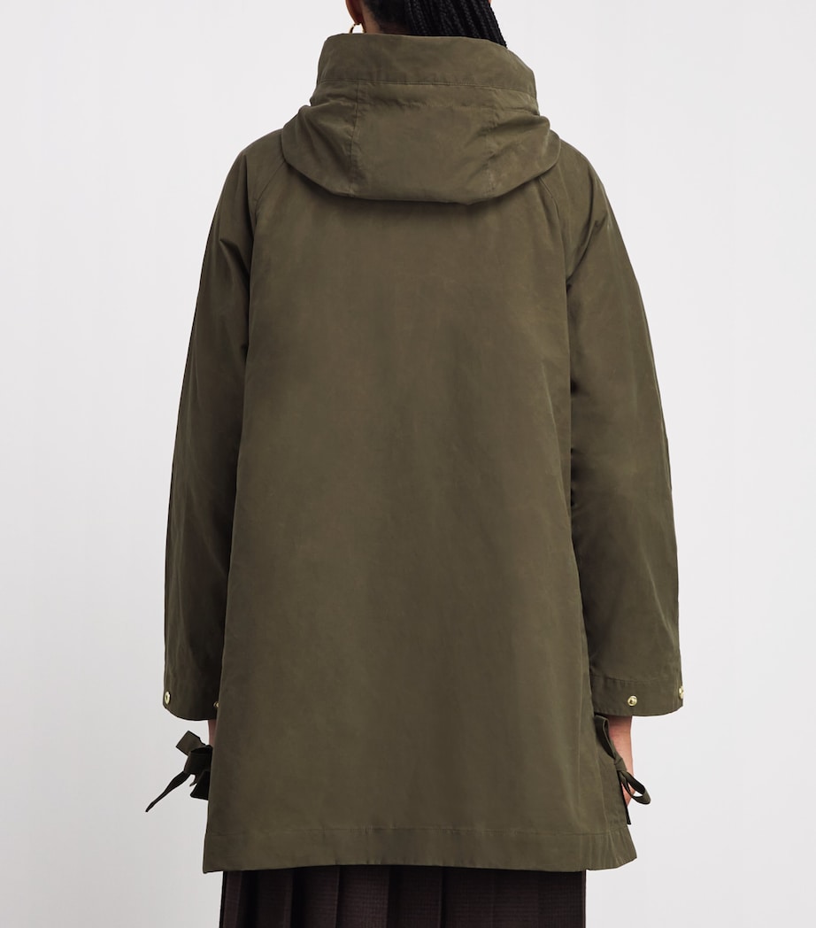 Barbour Womens Hooded Middlemarch Parka Coat Ivy Green/ancient Image 5