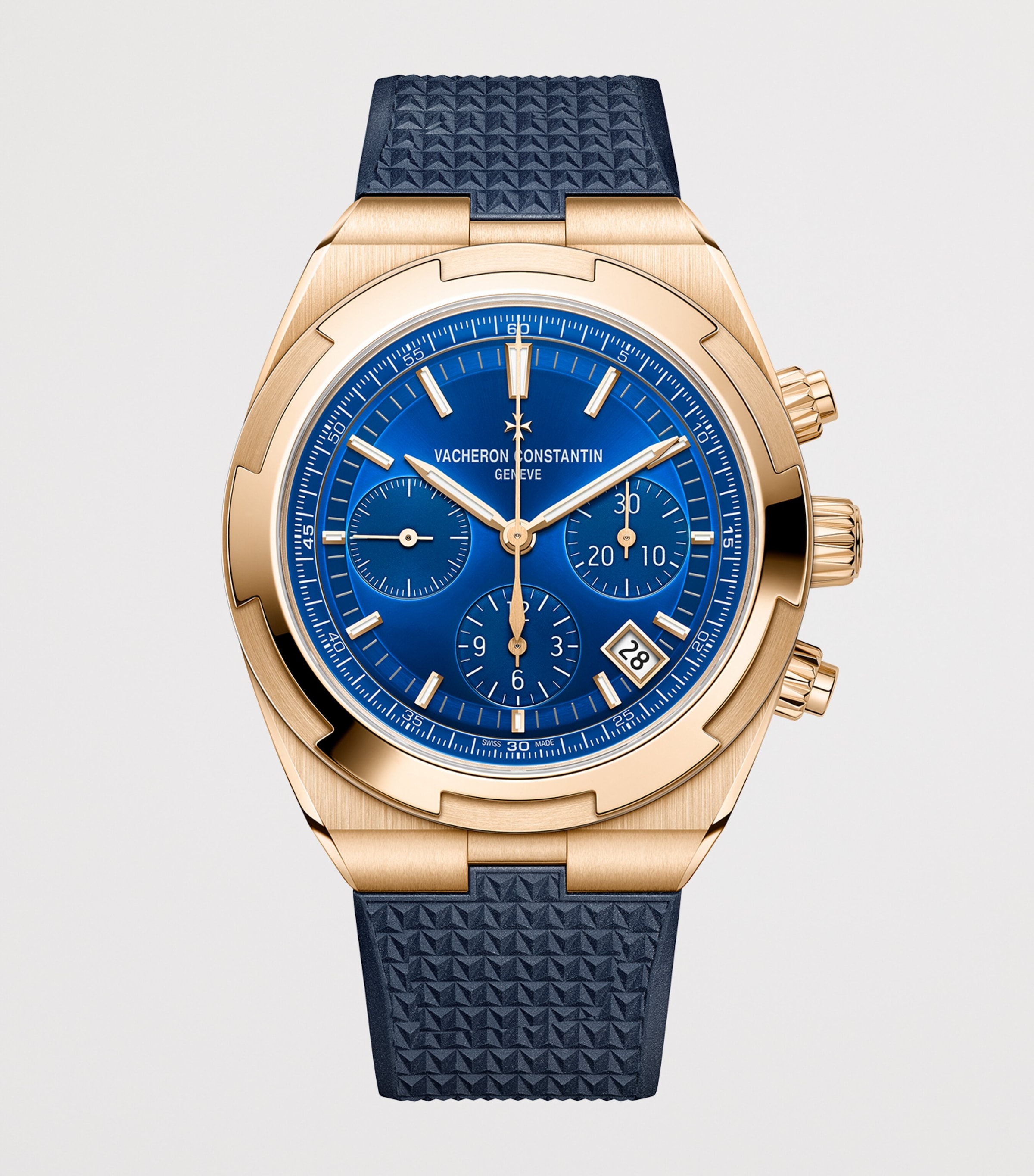 Vacheron Constantin Rose Gold Overseas Chronograph Watch 42.5mm Pink Gold Image 3
