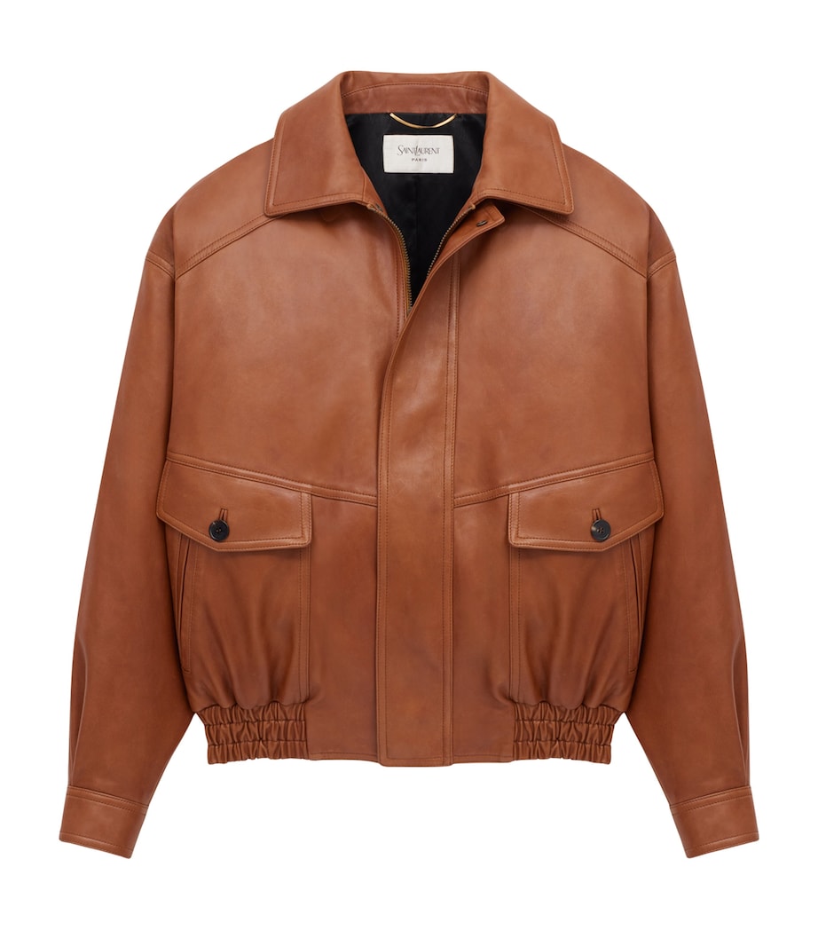 Leather Bomber Jacket 2080 Image 2