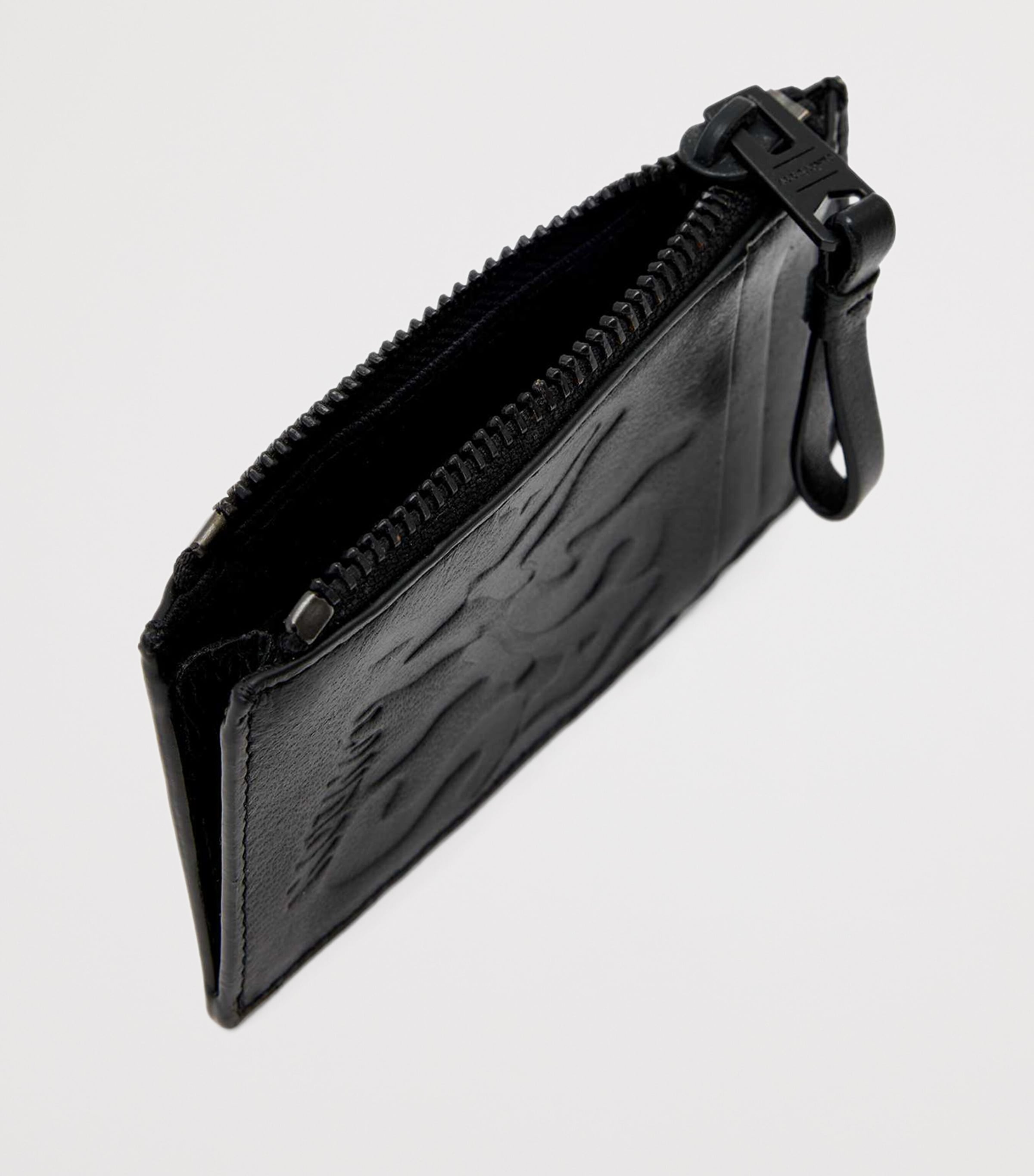 AllSaints Leather Tierra Isamu Wallet Black Image 2