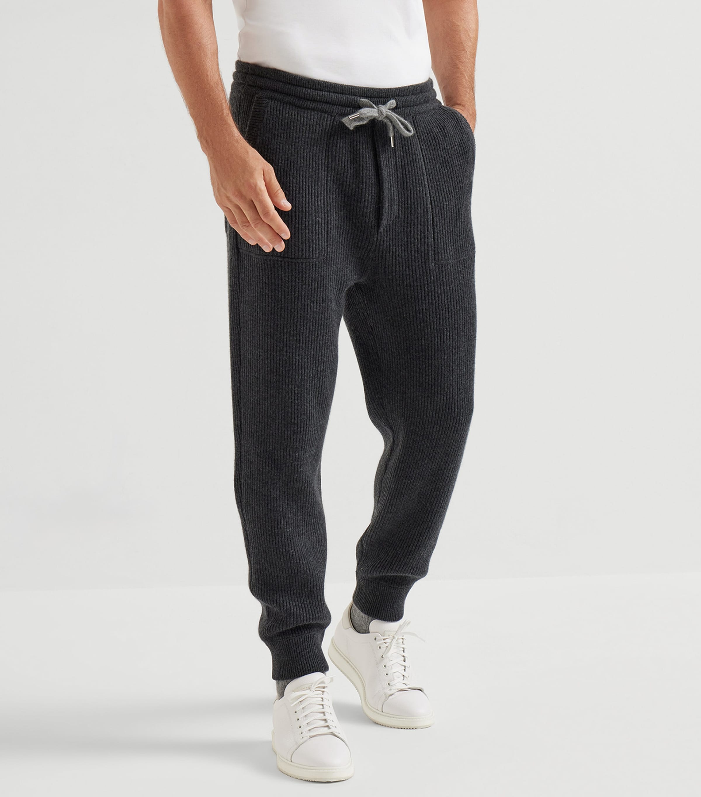 Cashmere Ribbed Sweatpants CZA06 Image 2