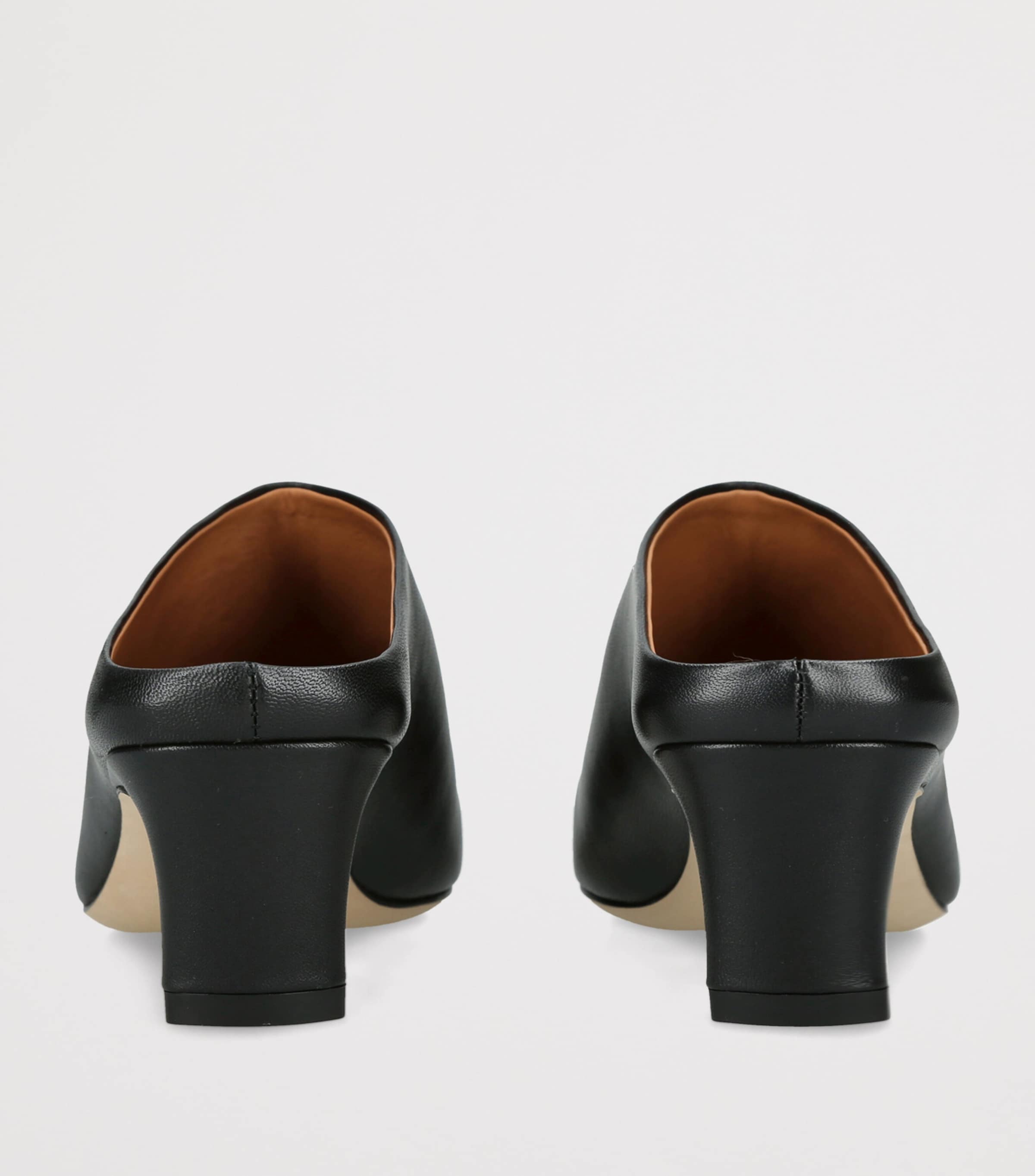 STAUD Leather Wally Mules 55 Black Image 4