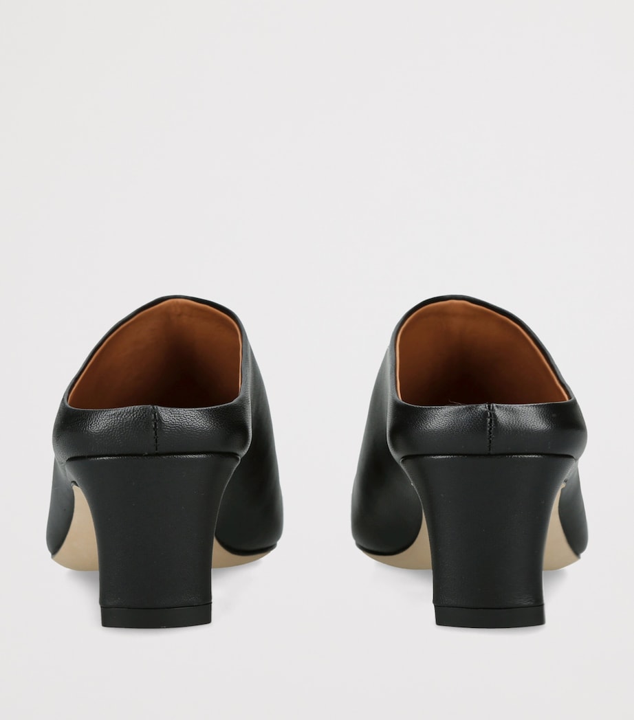STAUD Leather Wally Mules 55 Black Image 4