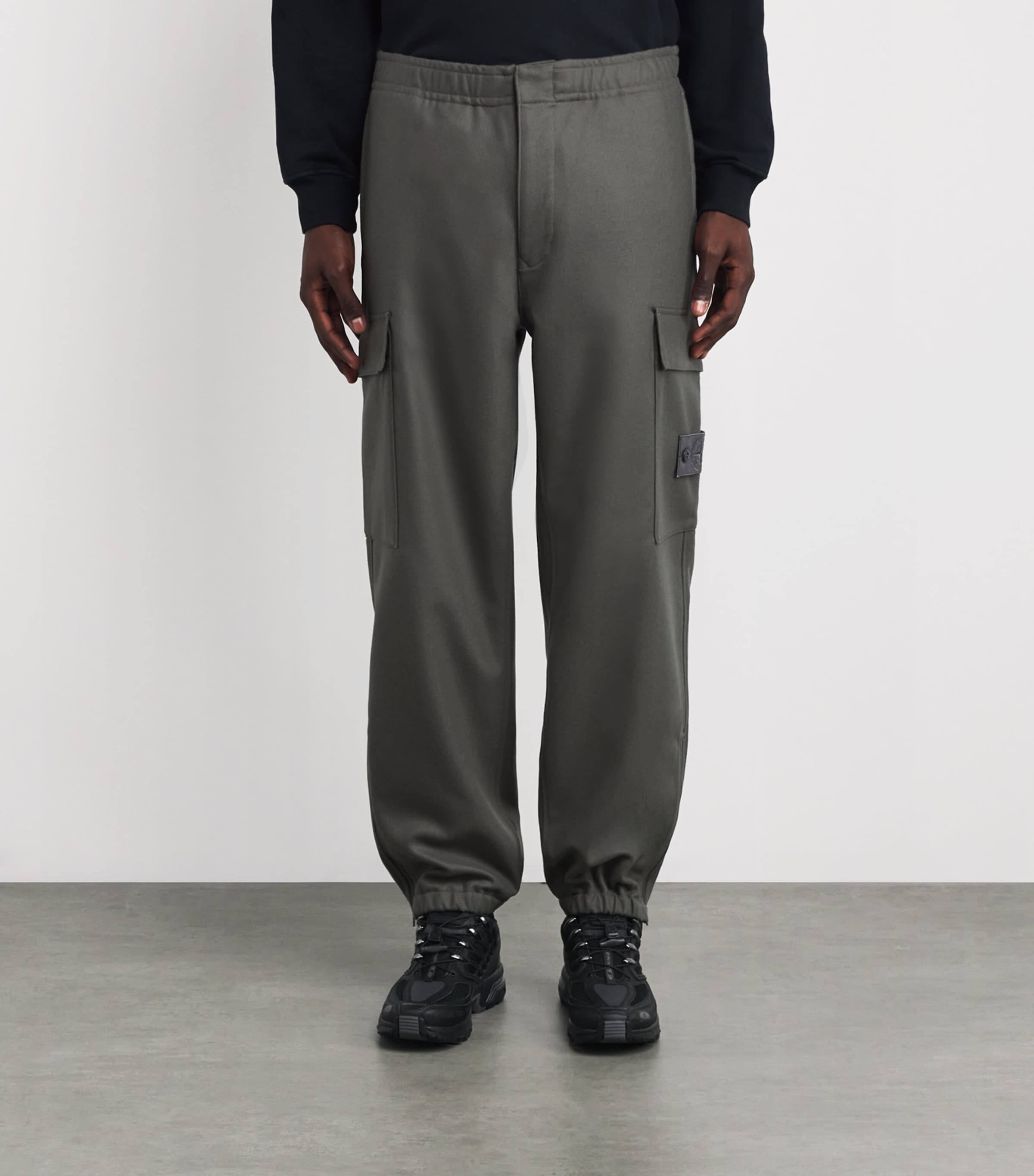 GHOST PIECE Wool-Blend Cargo Trousers V0067 Image 3