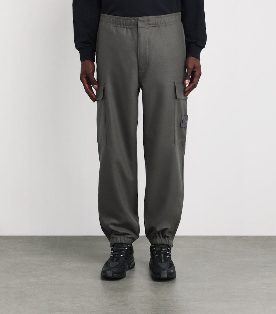 GHOST PIECE Wool-Blend Cargo Trousers V0067 Image 3