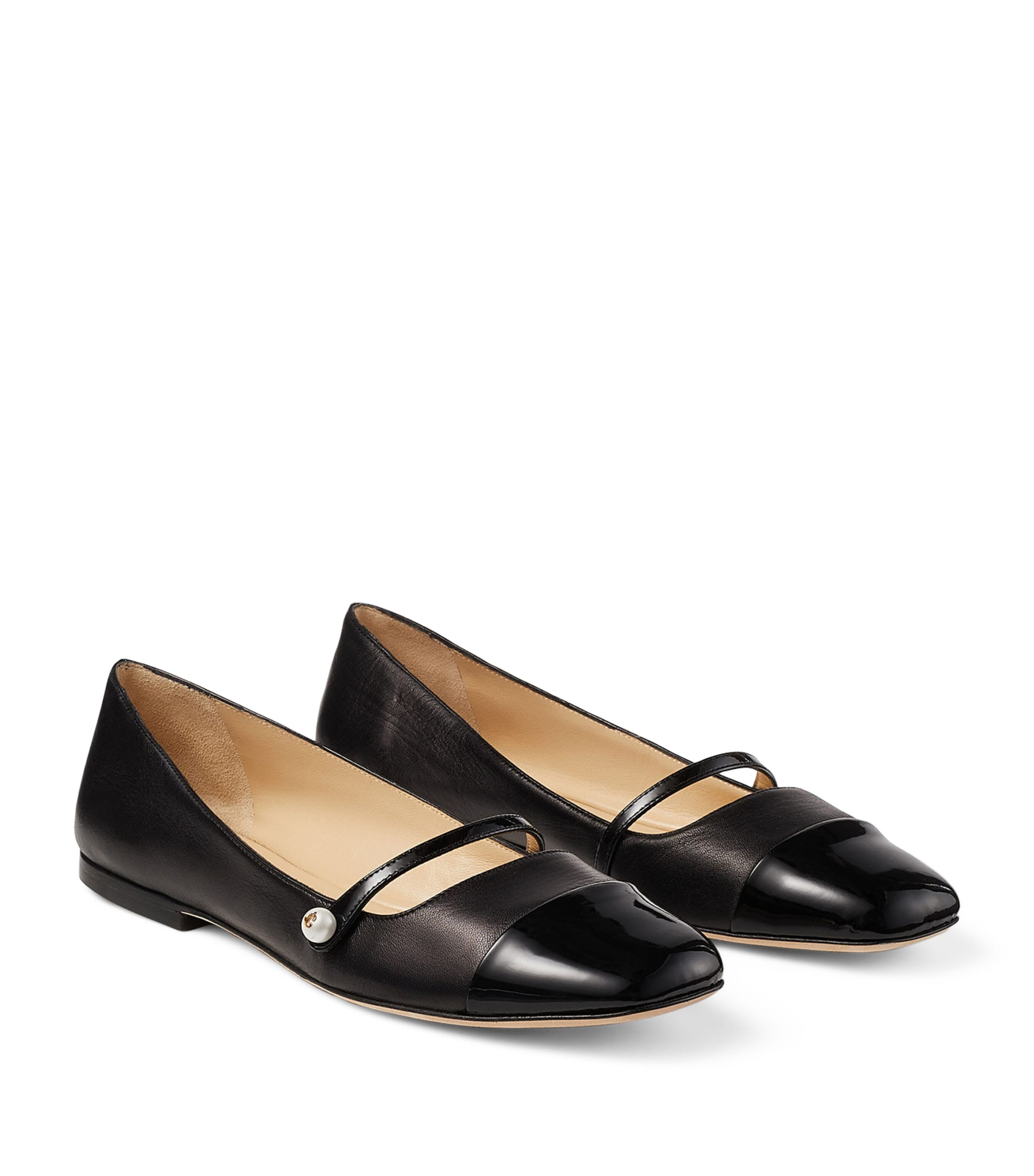 Elisa Leather Ballet Flats BLACK/BLACK Image 4