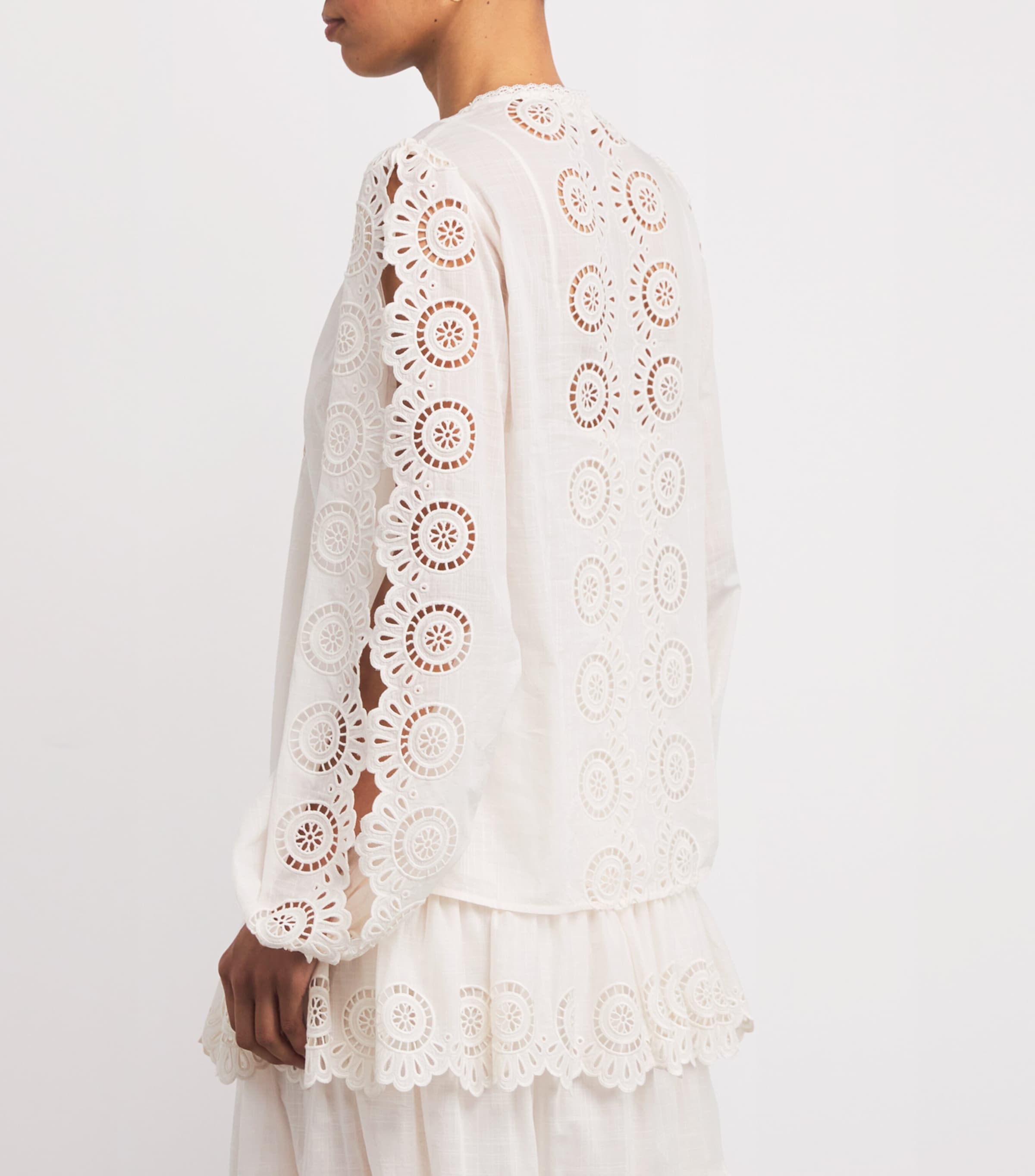 Broderie Anglaise Lucky Blouse IVO/IVORY Image 4