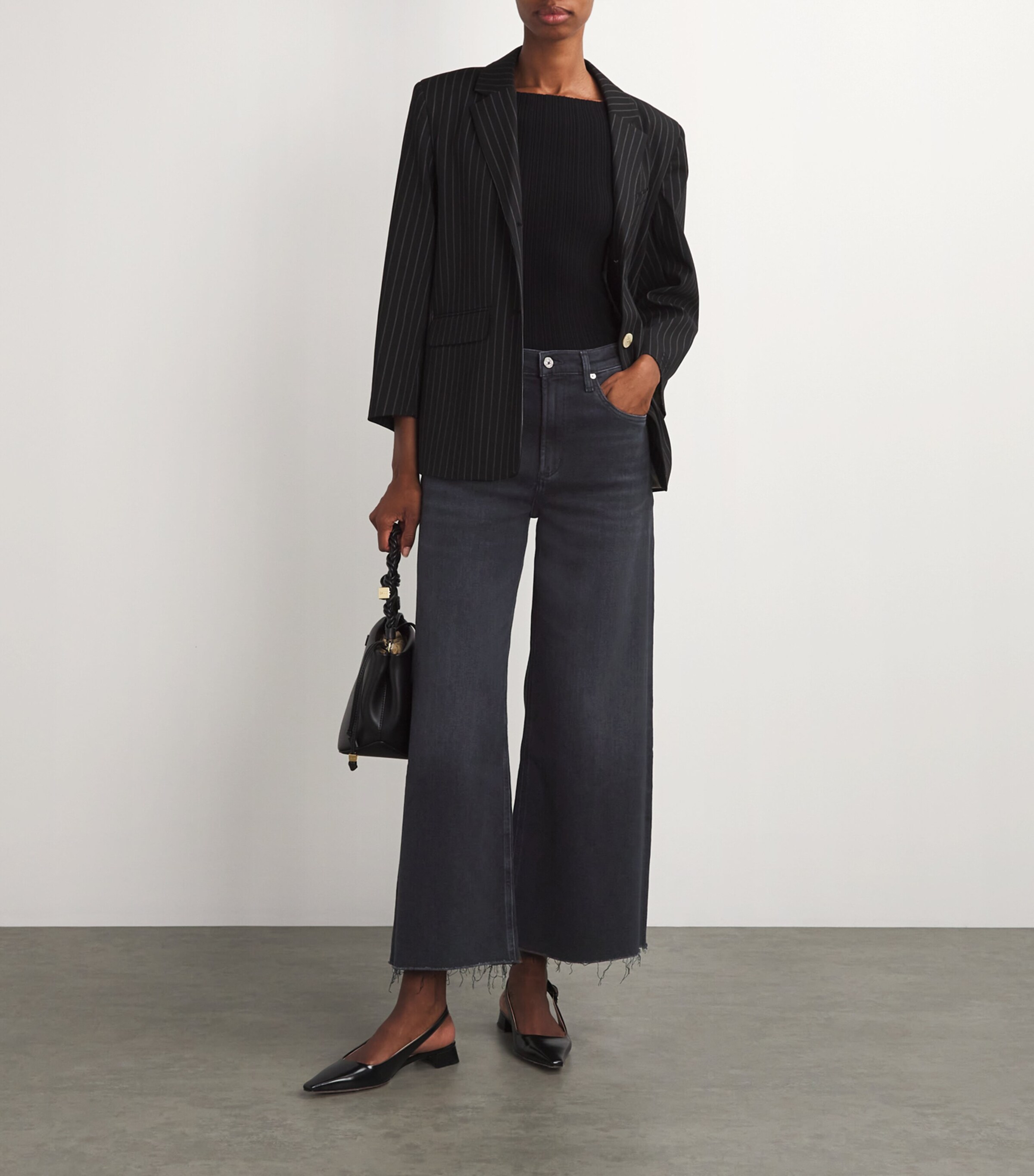 Cropped Lyra Wide-Leg Jeans MEDALLION (WASHED) Image 2