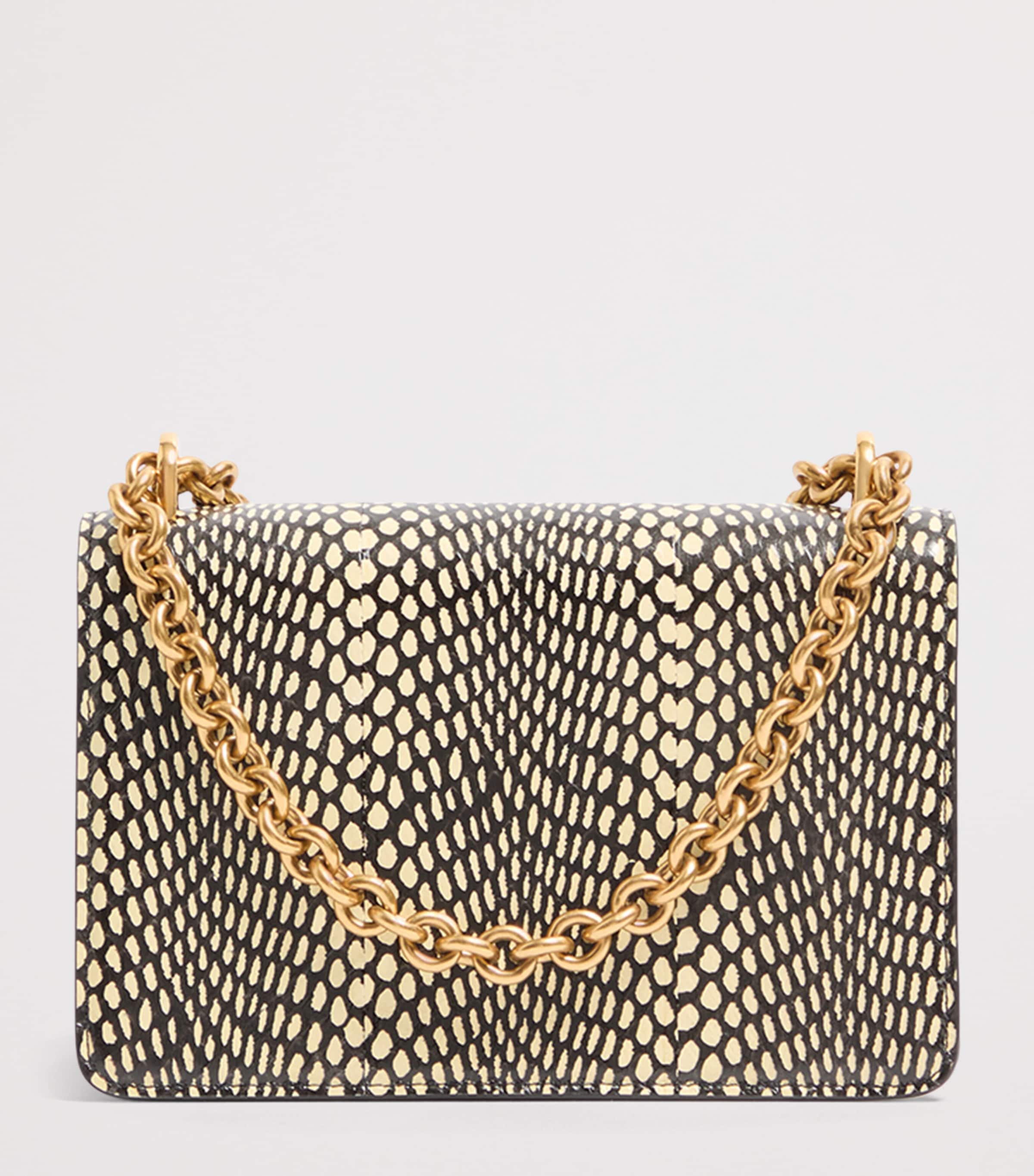 Valentino Garavani Small Snakeskin Vain Shoulder Bag Image 4
