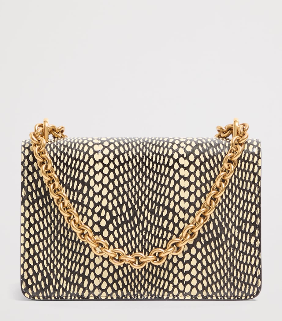 Valentino Garavani Small Snakeskin Vain Shoulder Bag Image 4