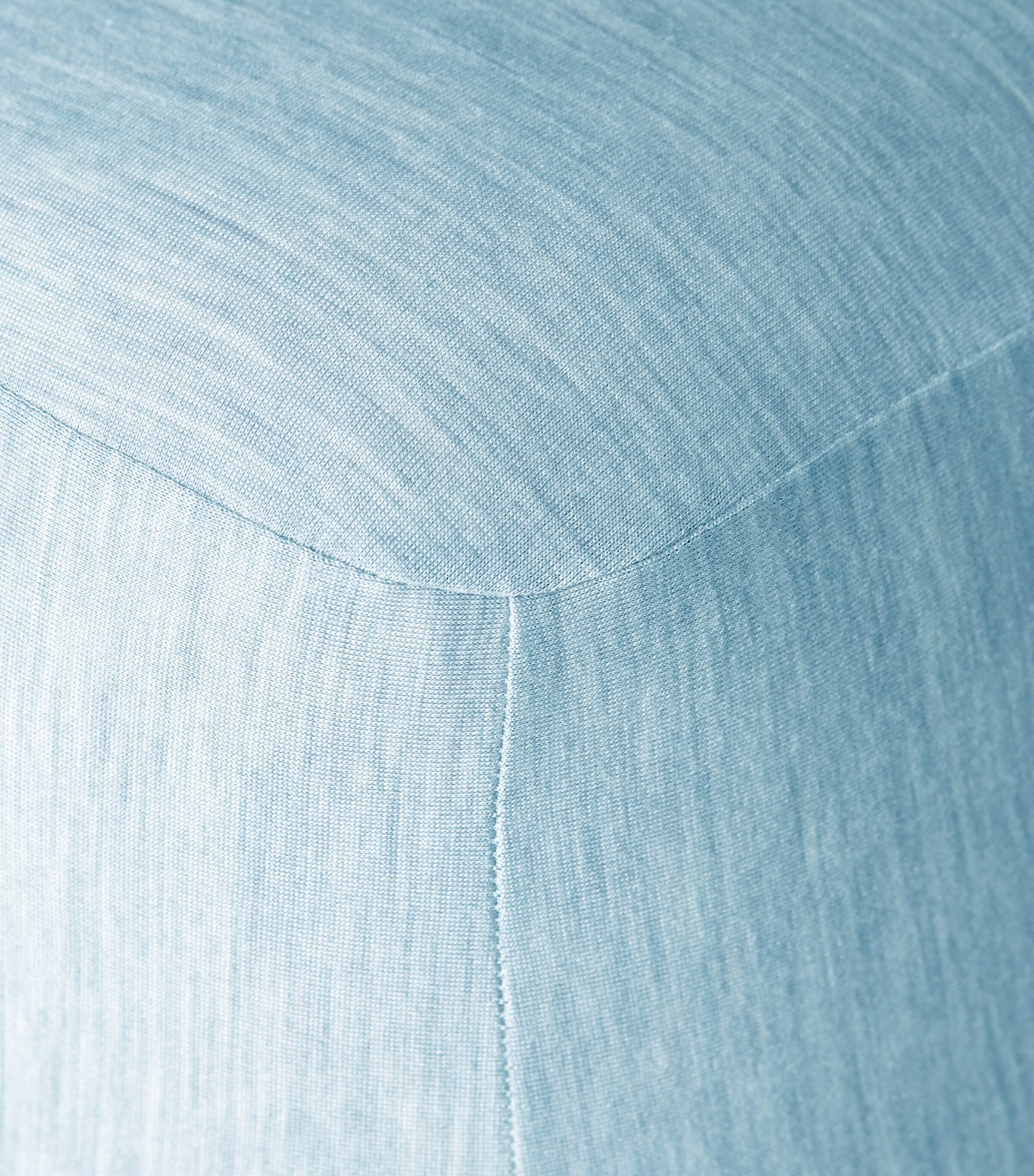 SHLEEP Merino Jersey King Fitted Sheet (150cm x 200cm) Cloudless Blue Image 4