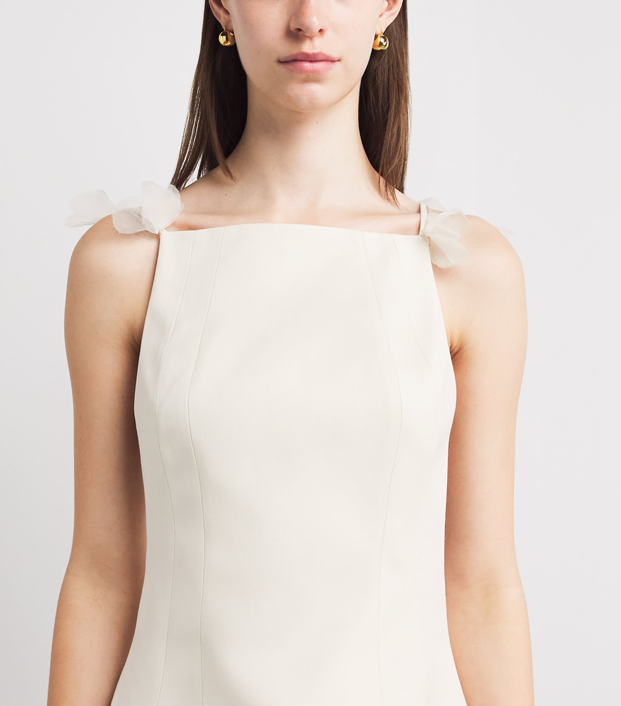 Cult Gaia Womens Wool-Silk Tara Mini Dress Off White Image 5