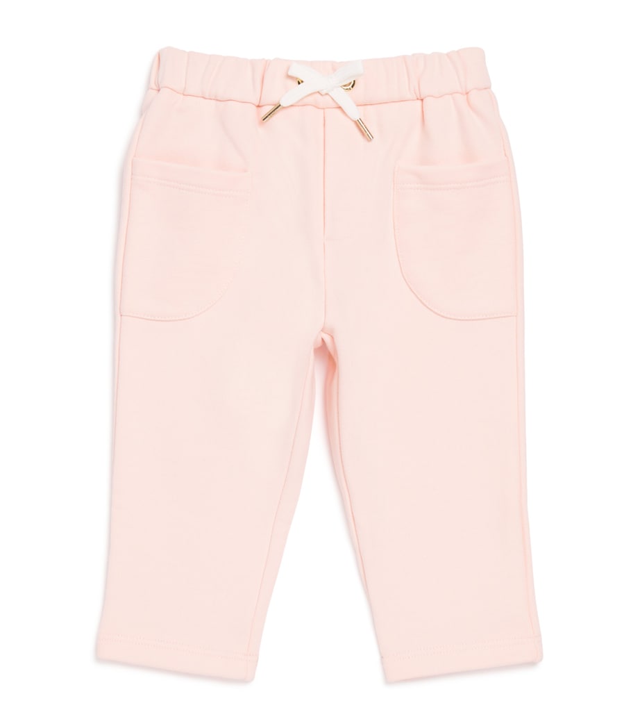 Cotton Embroidered Sweatpants (6-18 Months) PETAL PINK Image 1