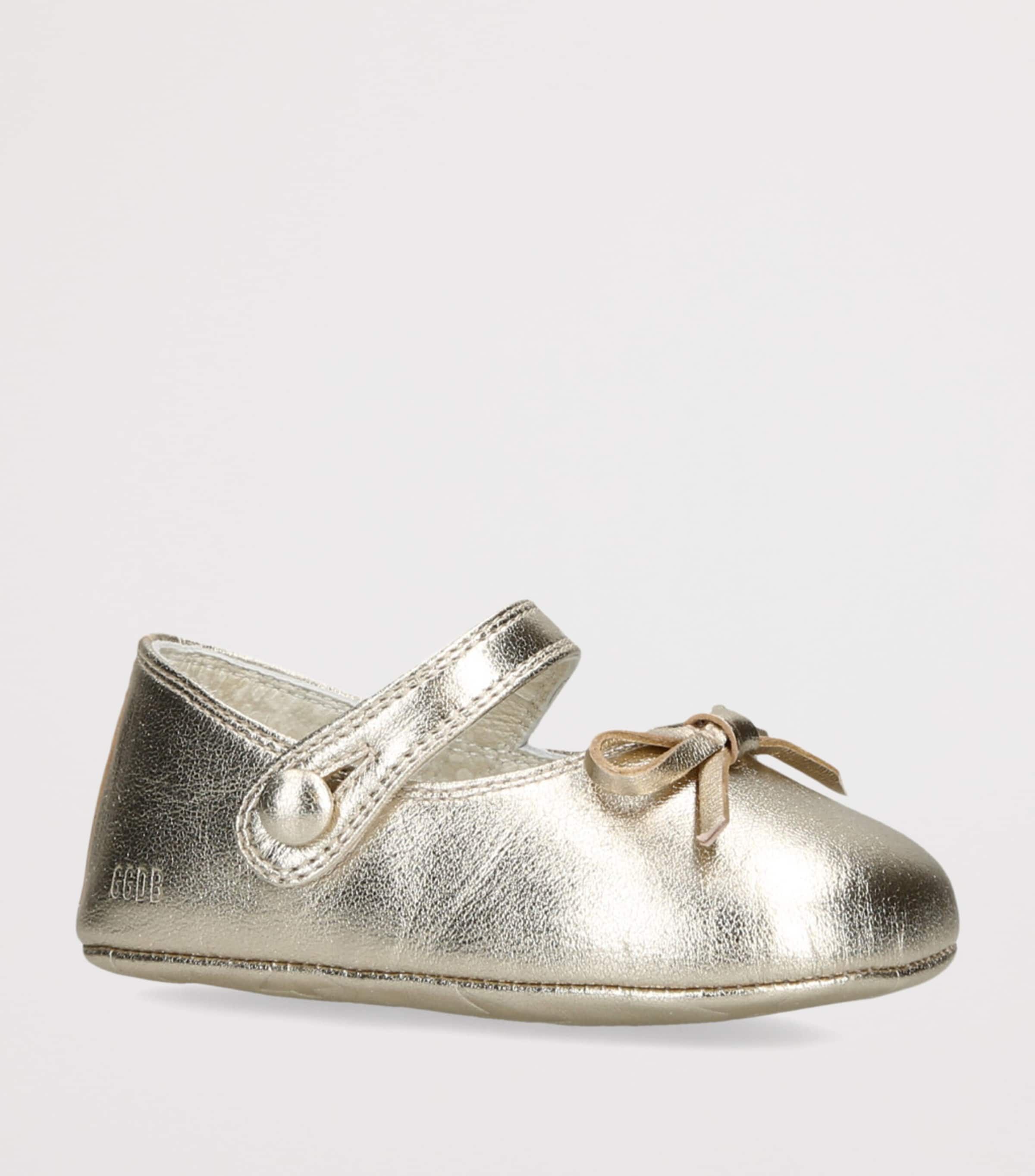 Leather Sofi Ballet Flats GOLD Image 3