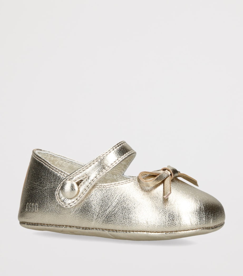 Leather Sofi Ballet Flats GOLD Image 3
