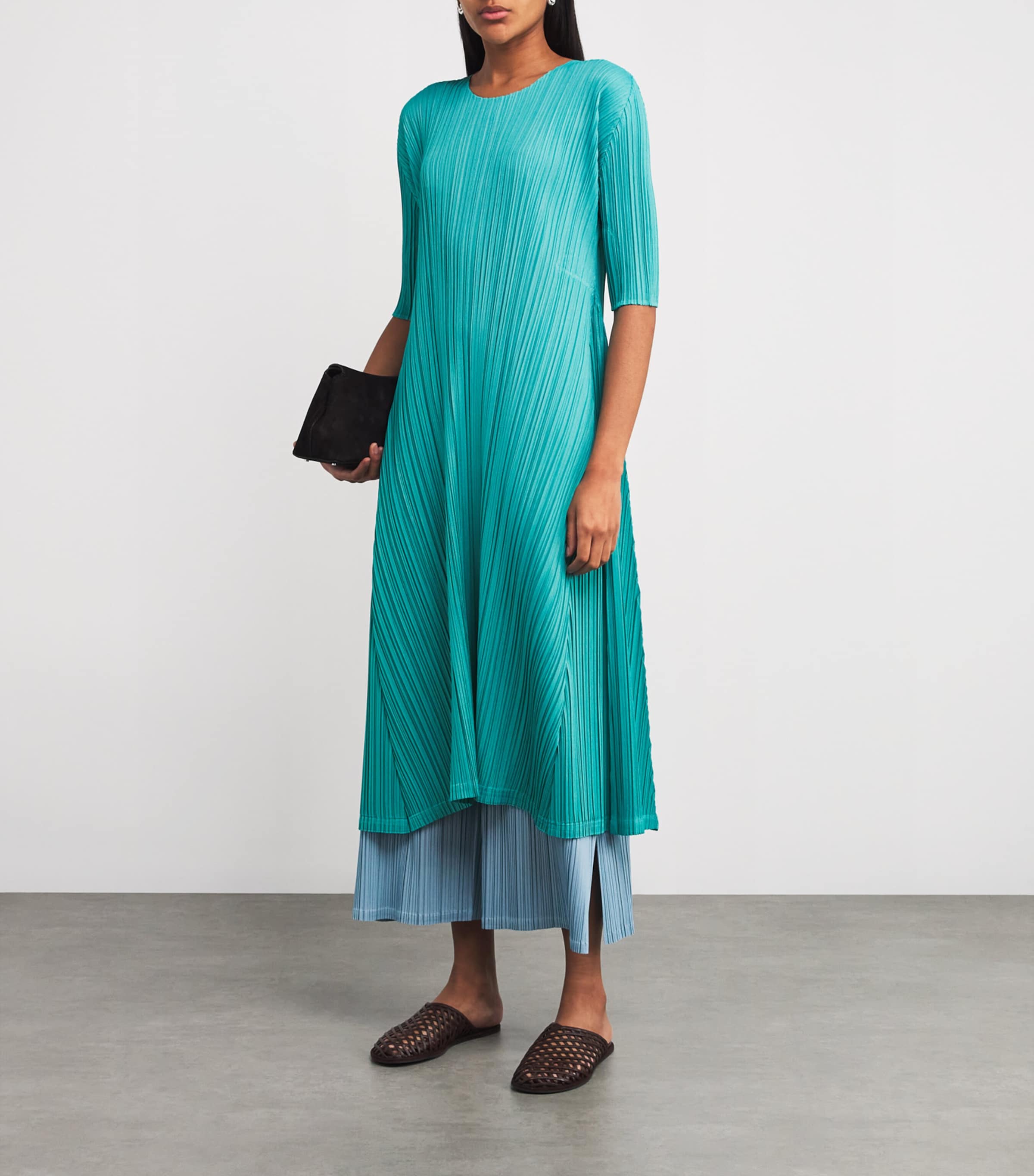 【pleats please】mellow pleats ワンピース Mellow Pleats Dress – La Garçonne