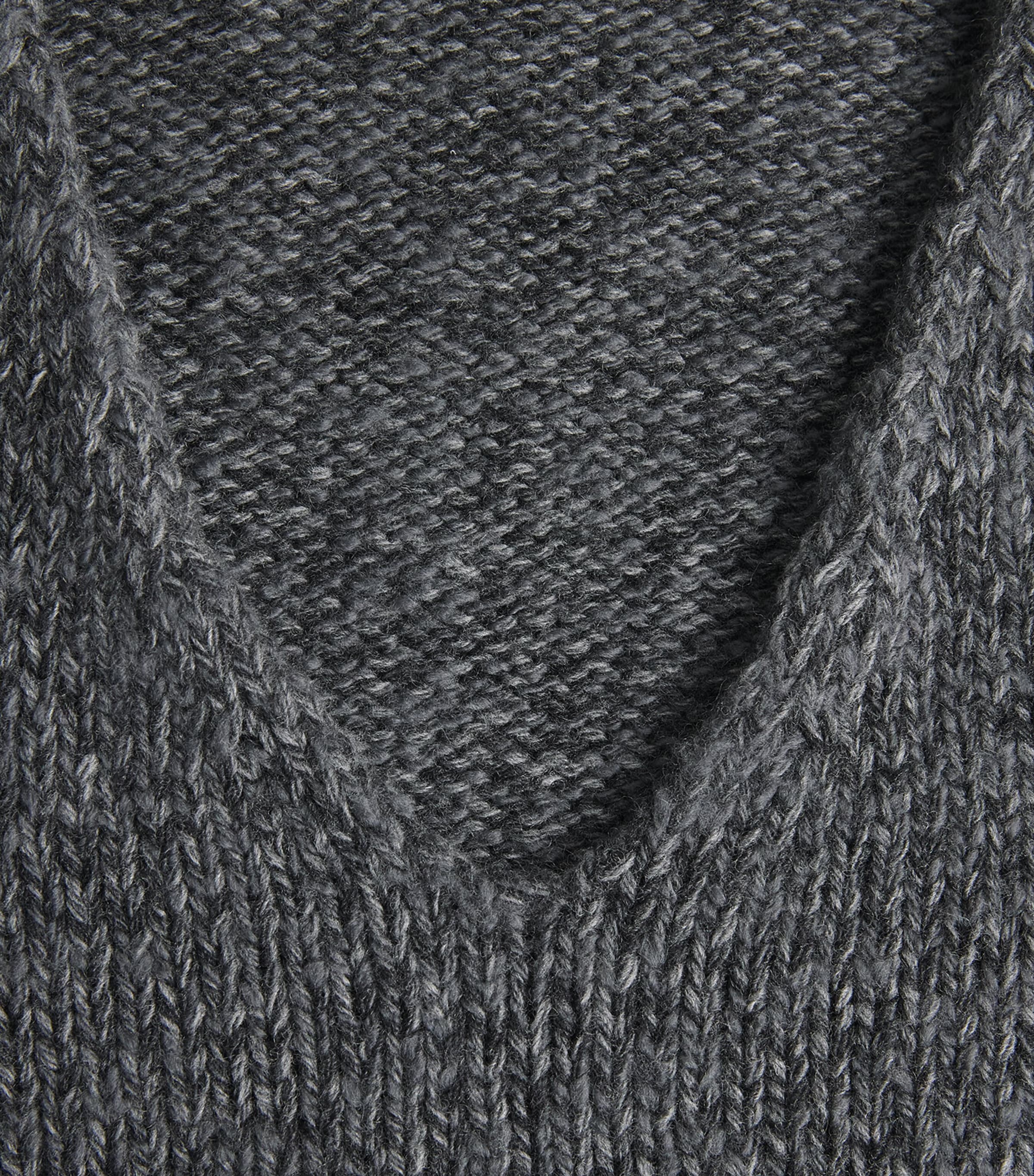 Our Legacy Mens Wool Link V-Neck Sweater Slub Twst Ash Gry Wl Image 6
