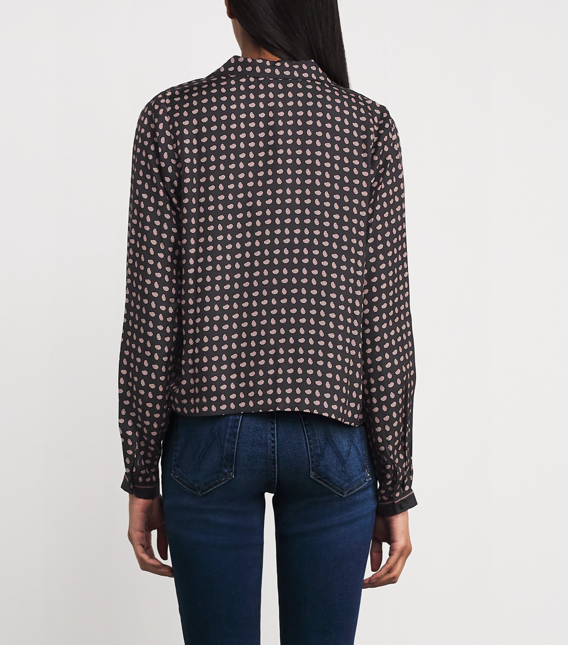 Silk-Blend Juliana Blouse NOIR CRDINL FOULARD Image 4