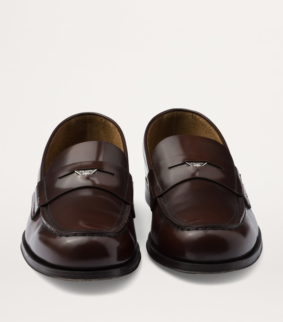 Brushed Leather Loafers F0038 Image 6