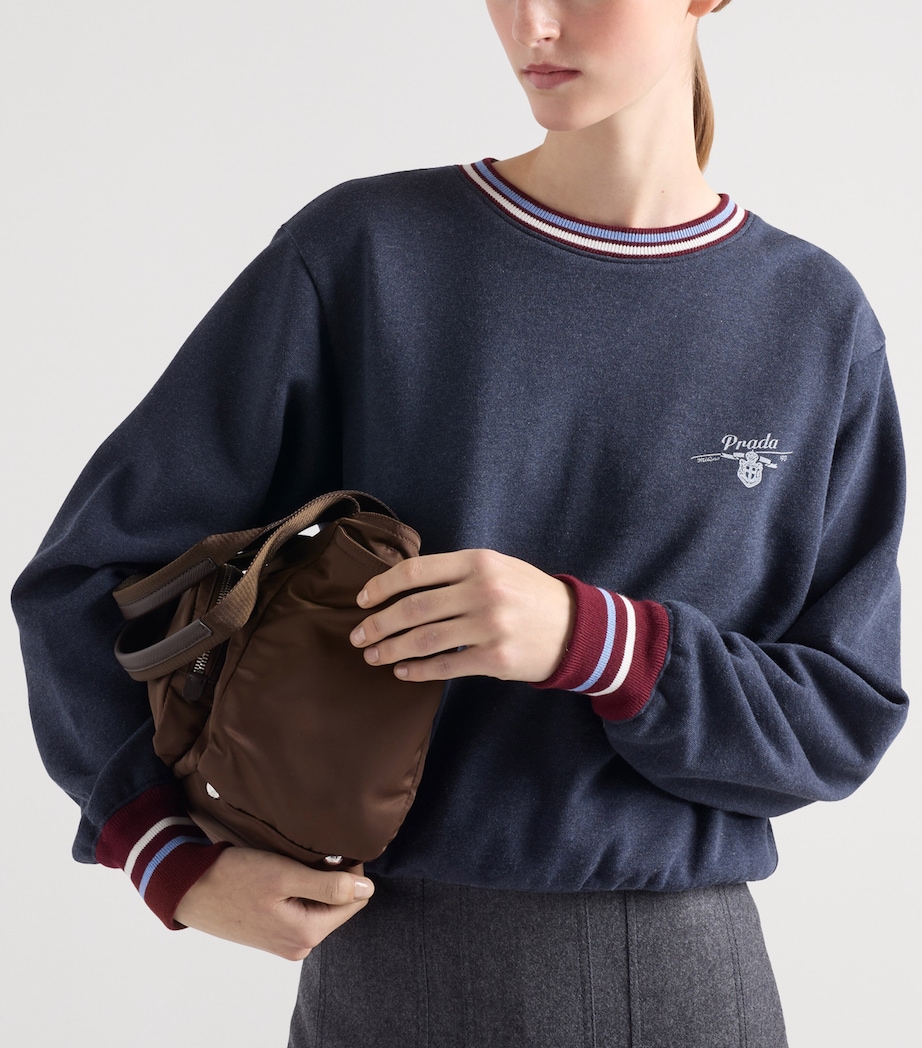 Cotton Fleece Logo Sweatshirt F01EC Image 4