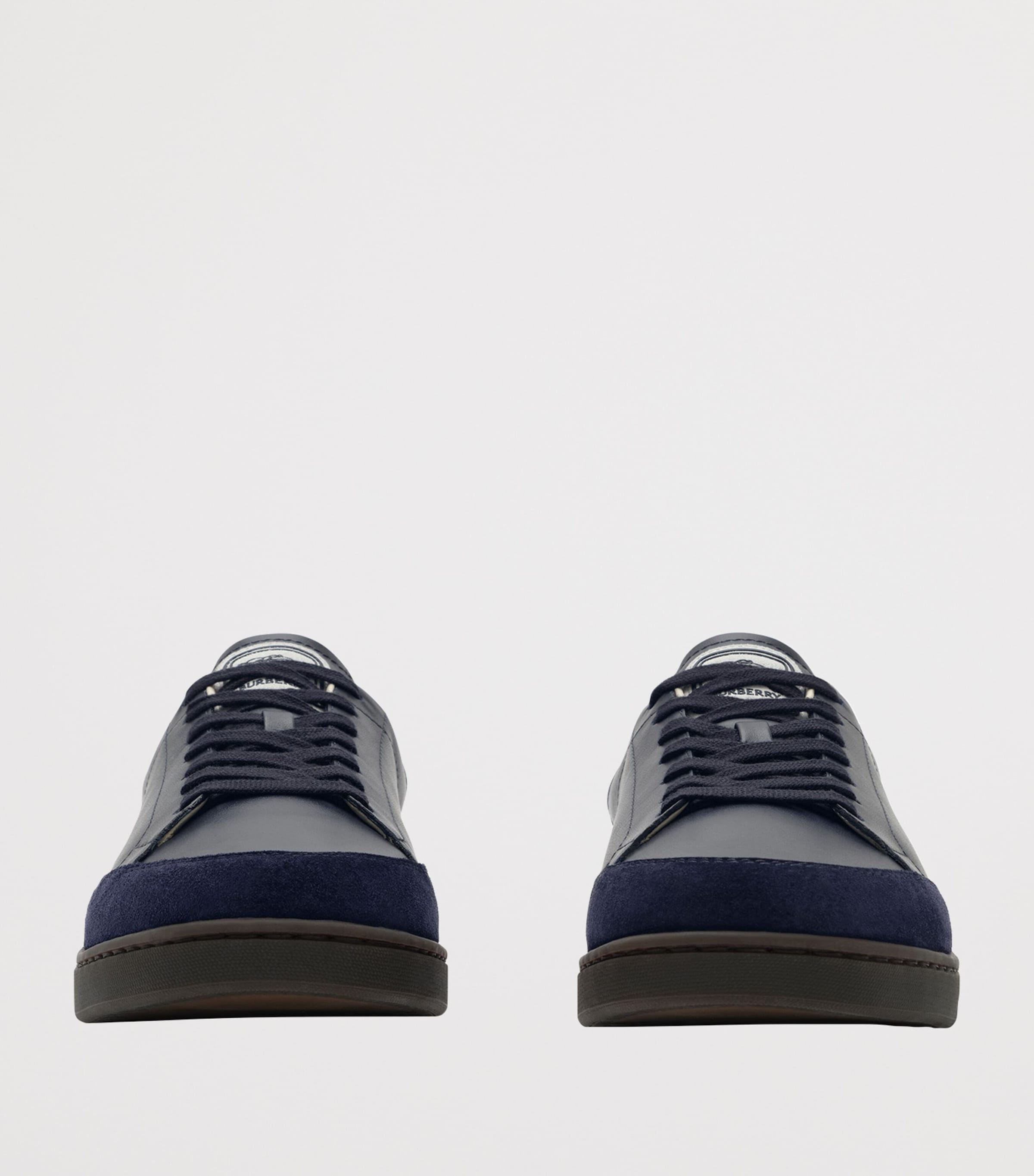 Burberry Leather-Suede Set Sneakers Midnightnocturneblu Image 2