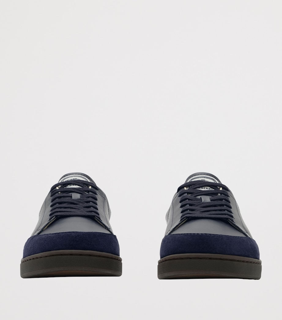 Burberry Leather-Suede Set Sneakers Midnightnocturneblu Image 2