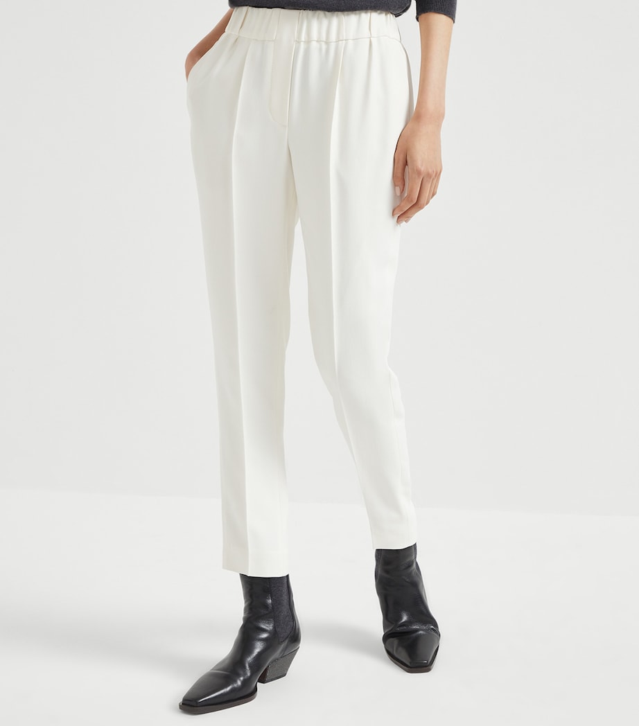 Crepe Cady Slim Trousers C7936 Image 2