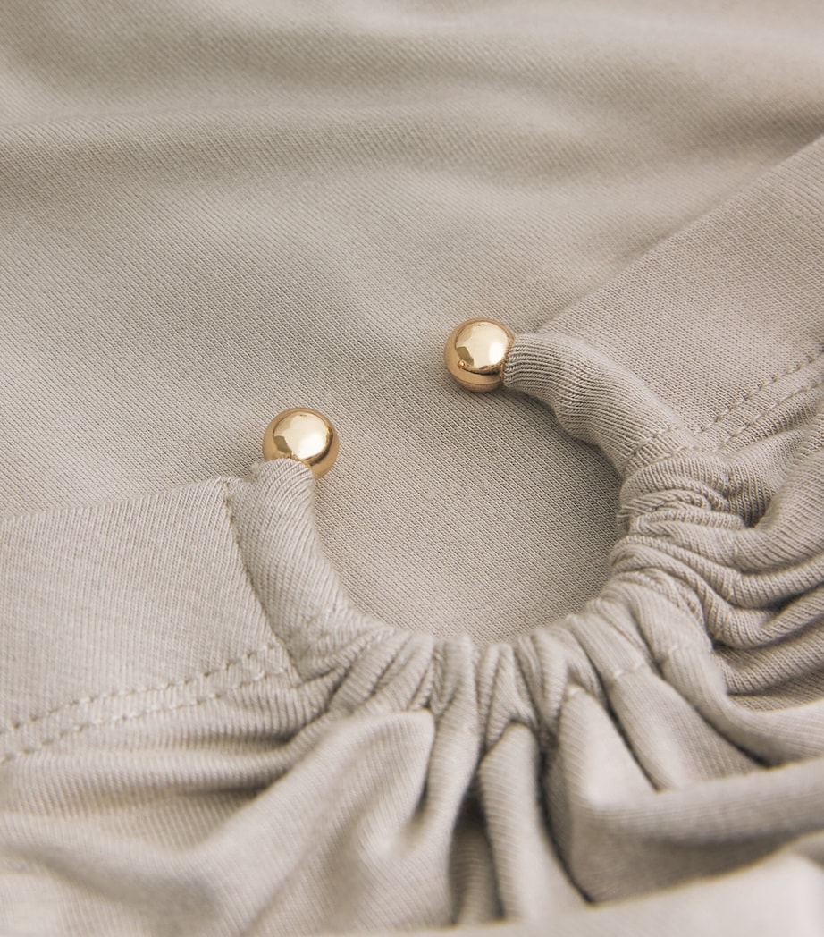 Stretch-Jersey Cut-Out Maxi Skirt 006MUSHROOM Image 5