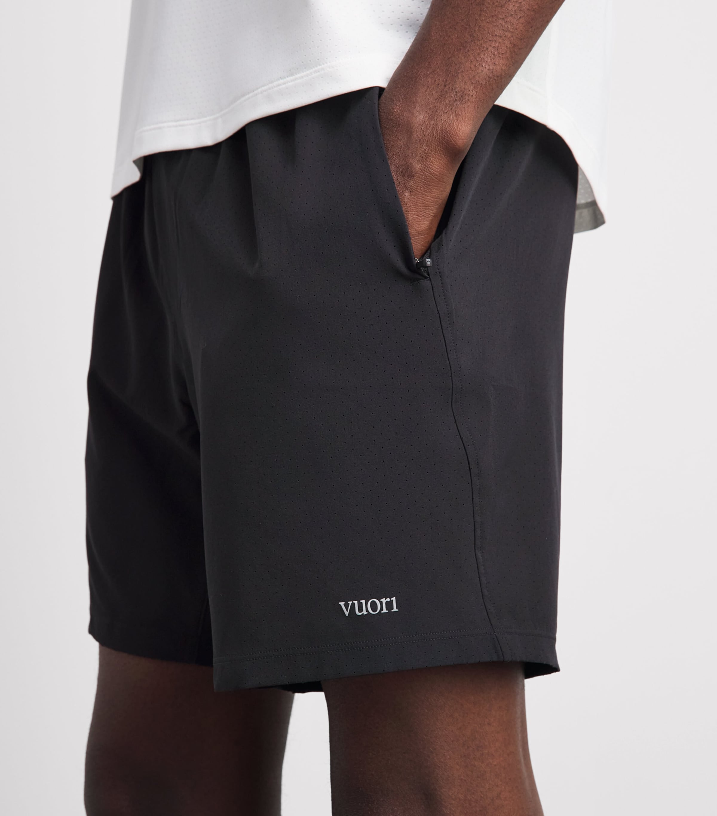 VUORI Mens Kore Breathe Lined Shorts Blk Black Image 3