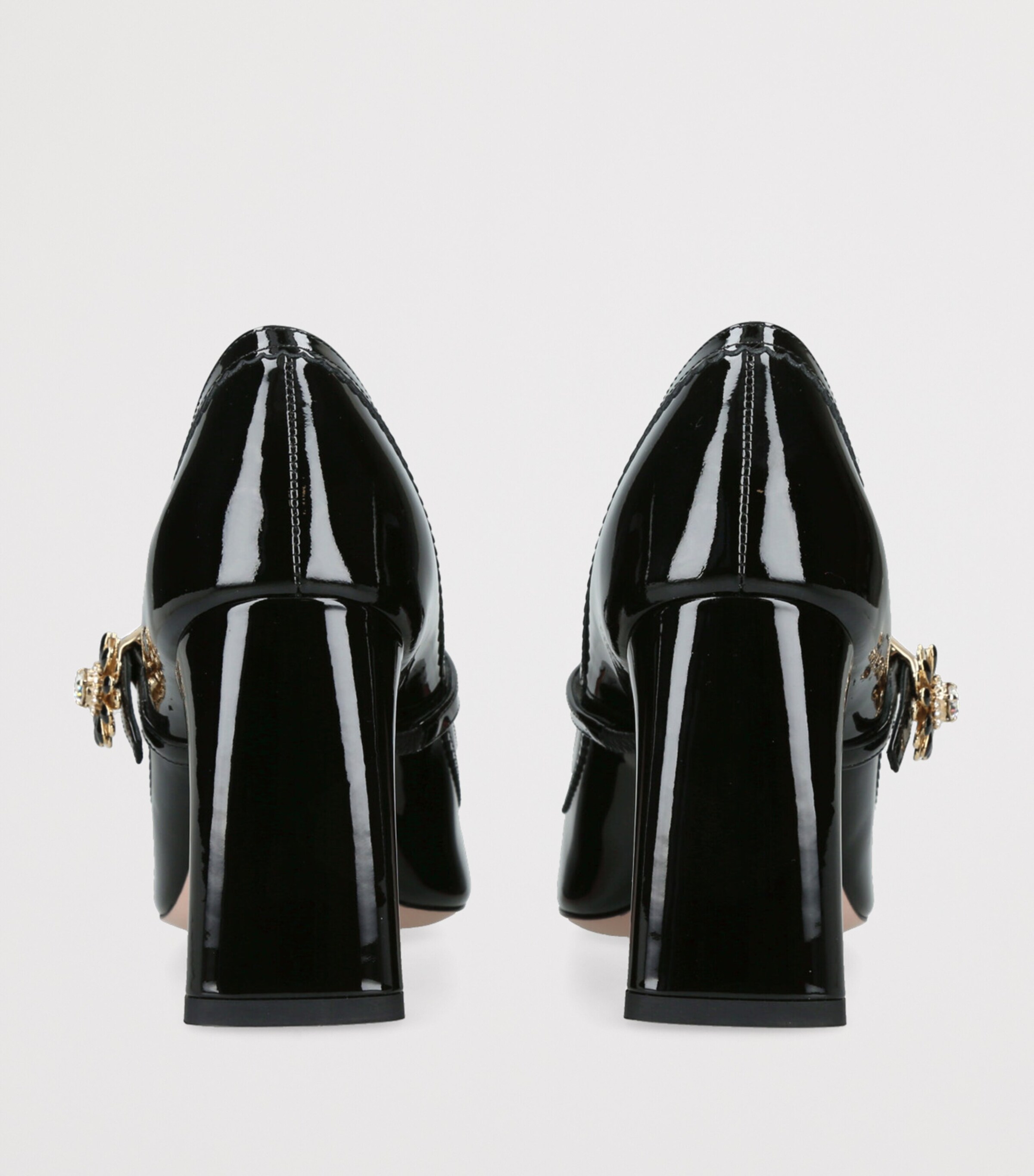 Roger Vivier Leather Tres Vivier Mary Jane Pumps 85 Black Image 2