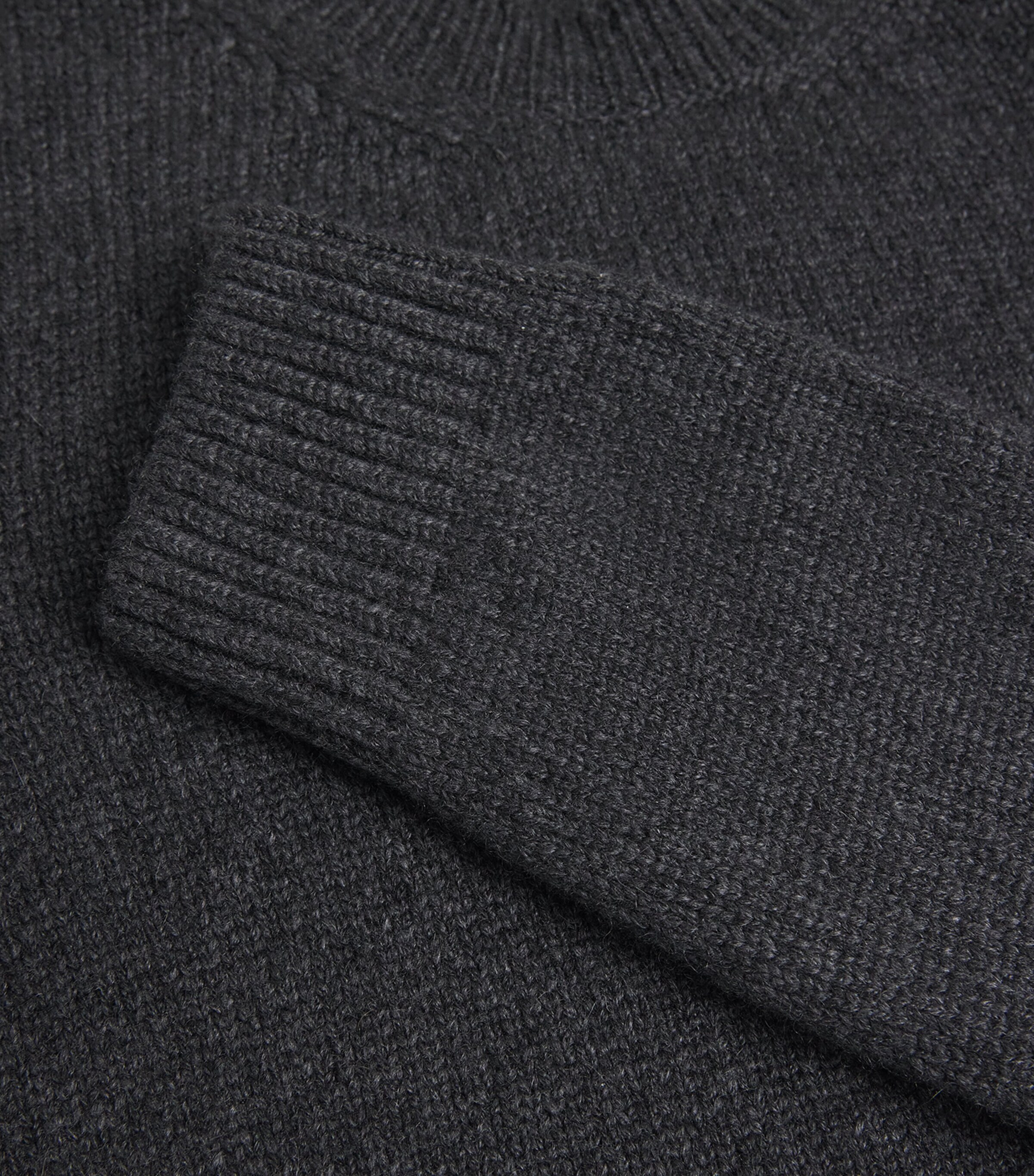 Khaite Womens Cashmere Crew-Neck Leta Sweater Charcoal Image 6
