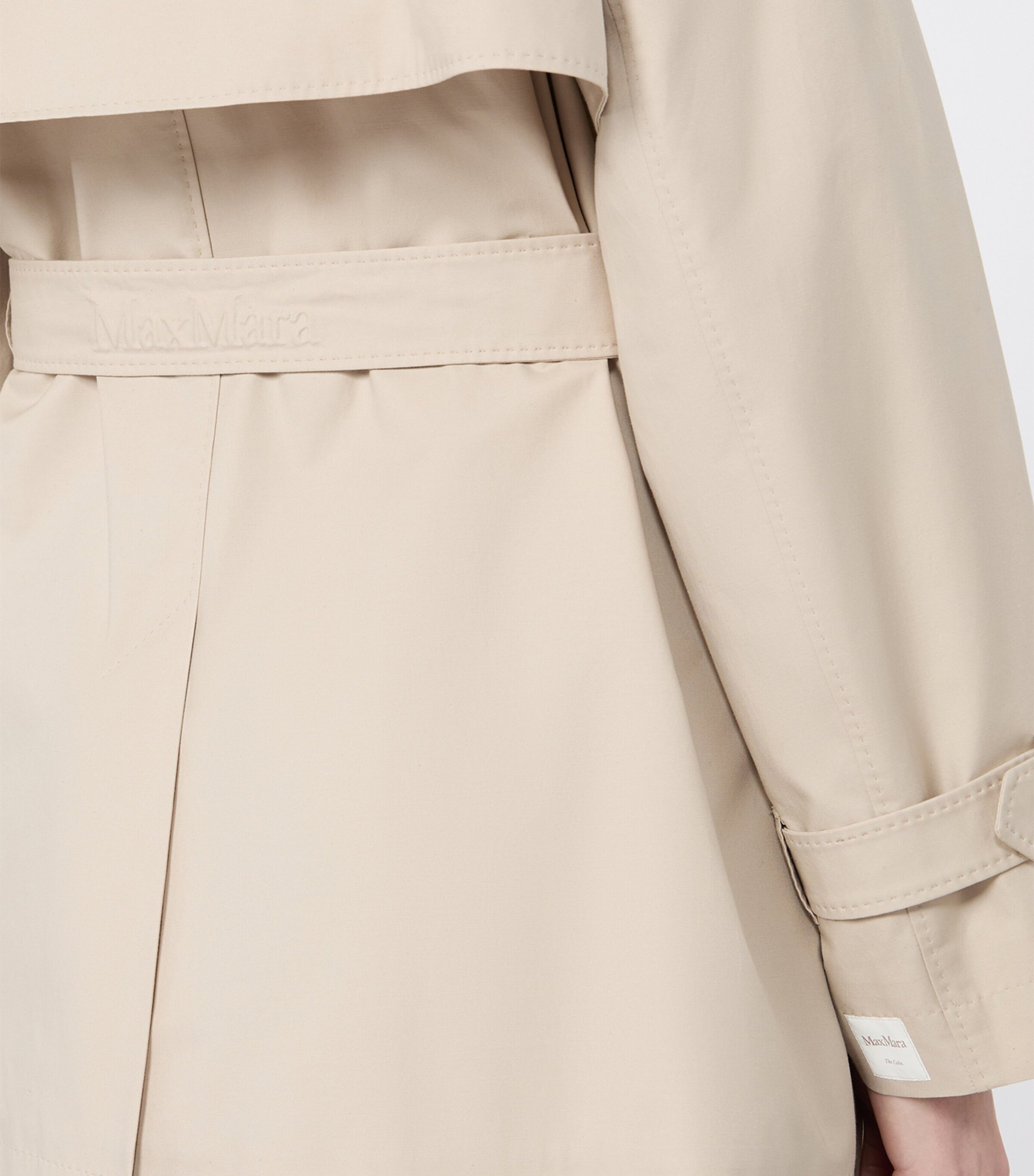 Max Mara Womens Water-Repellent Short Trench Coat Beige Image 5