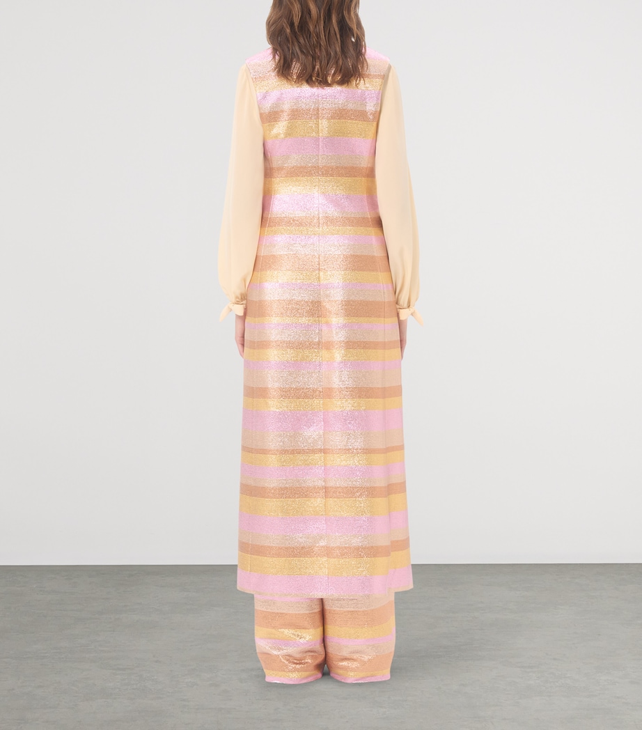 Valentino Womens Metallic Stripe Vest Image 4