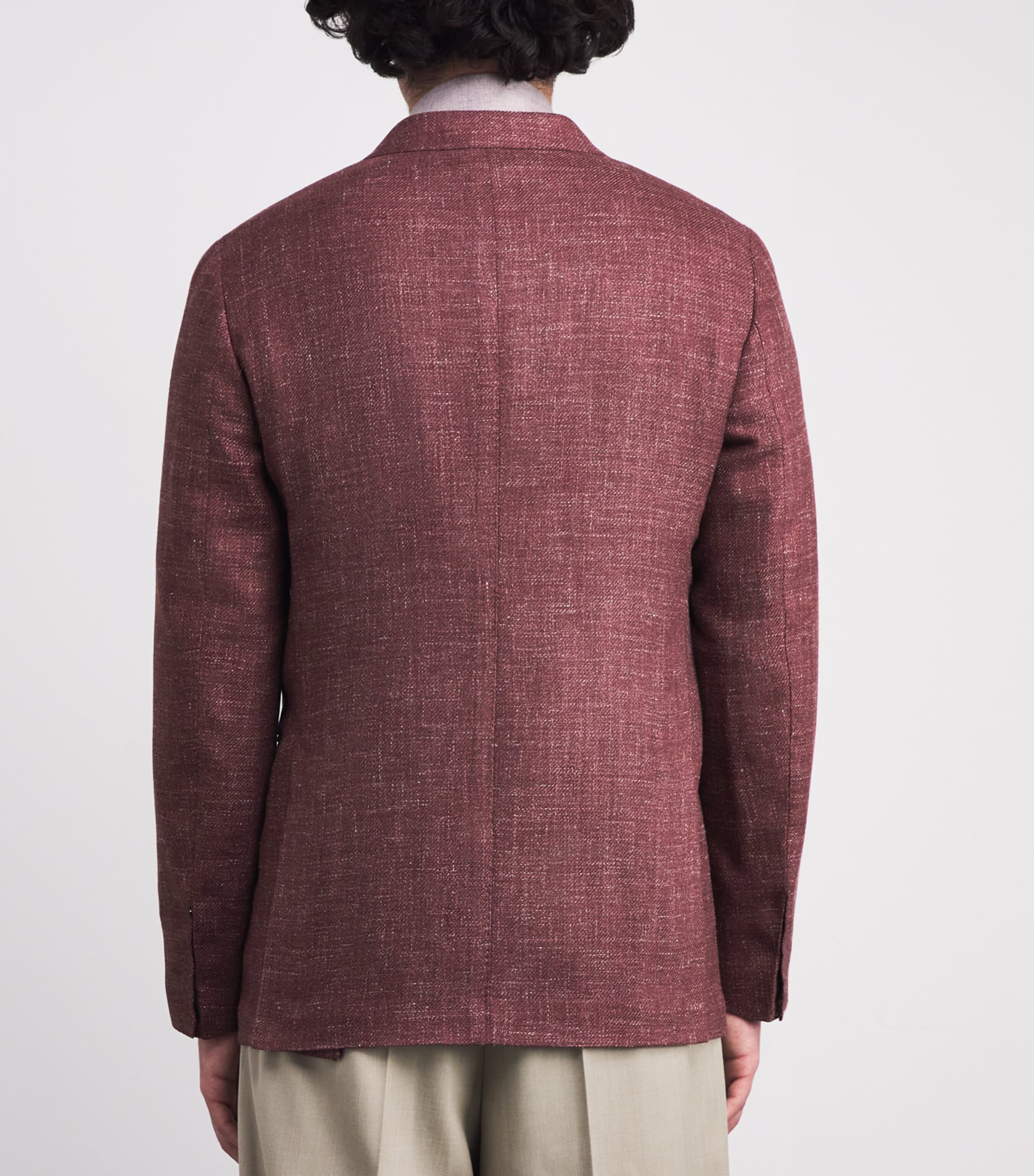 Wool-Silk-Linen Blazer LAMPONE Image 4