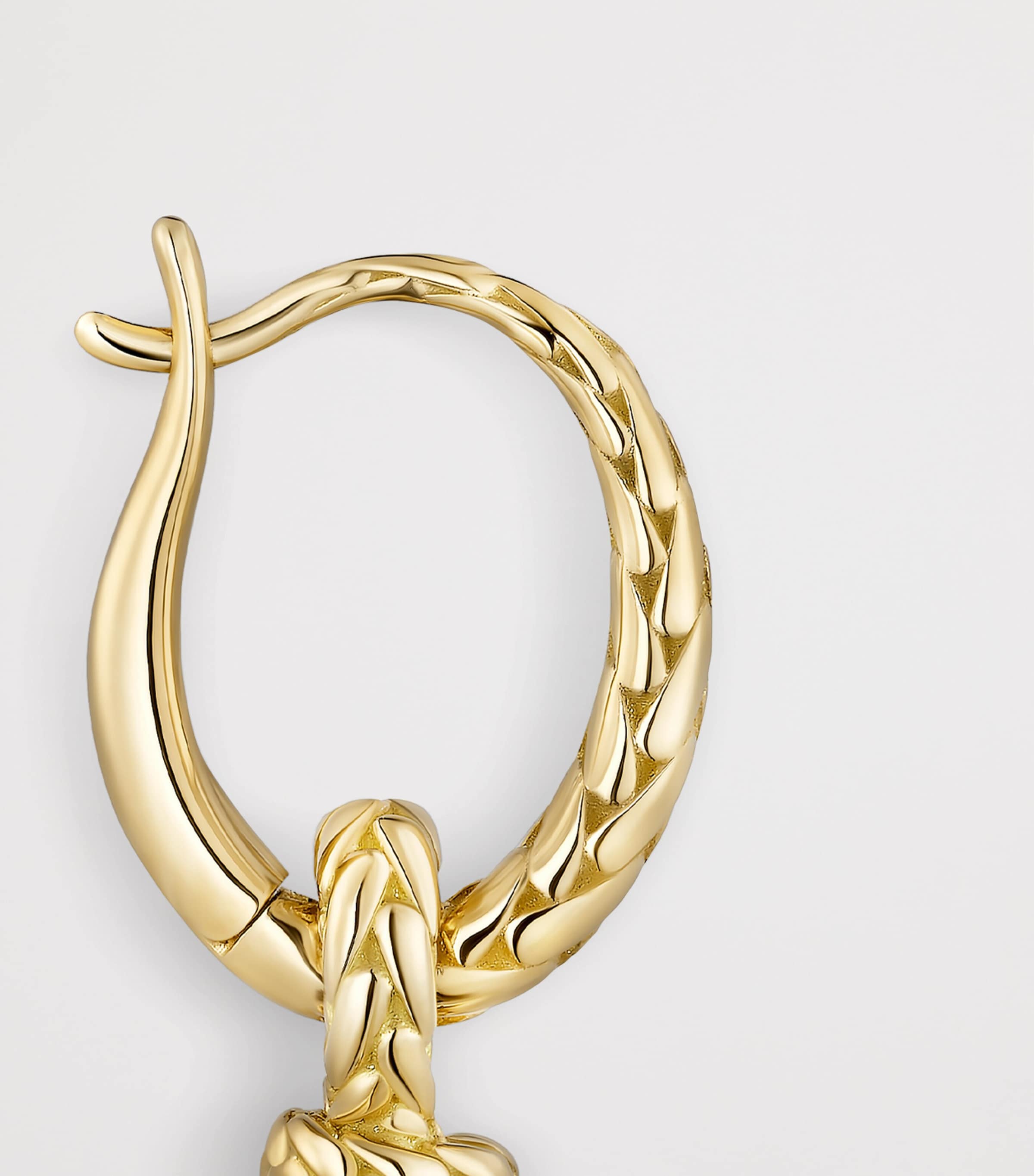 Yellow Gold, White Gold and Diamond Grain de Café Drop Earrings MIXED GOLD Image 7