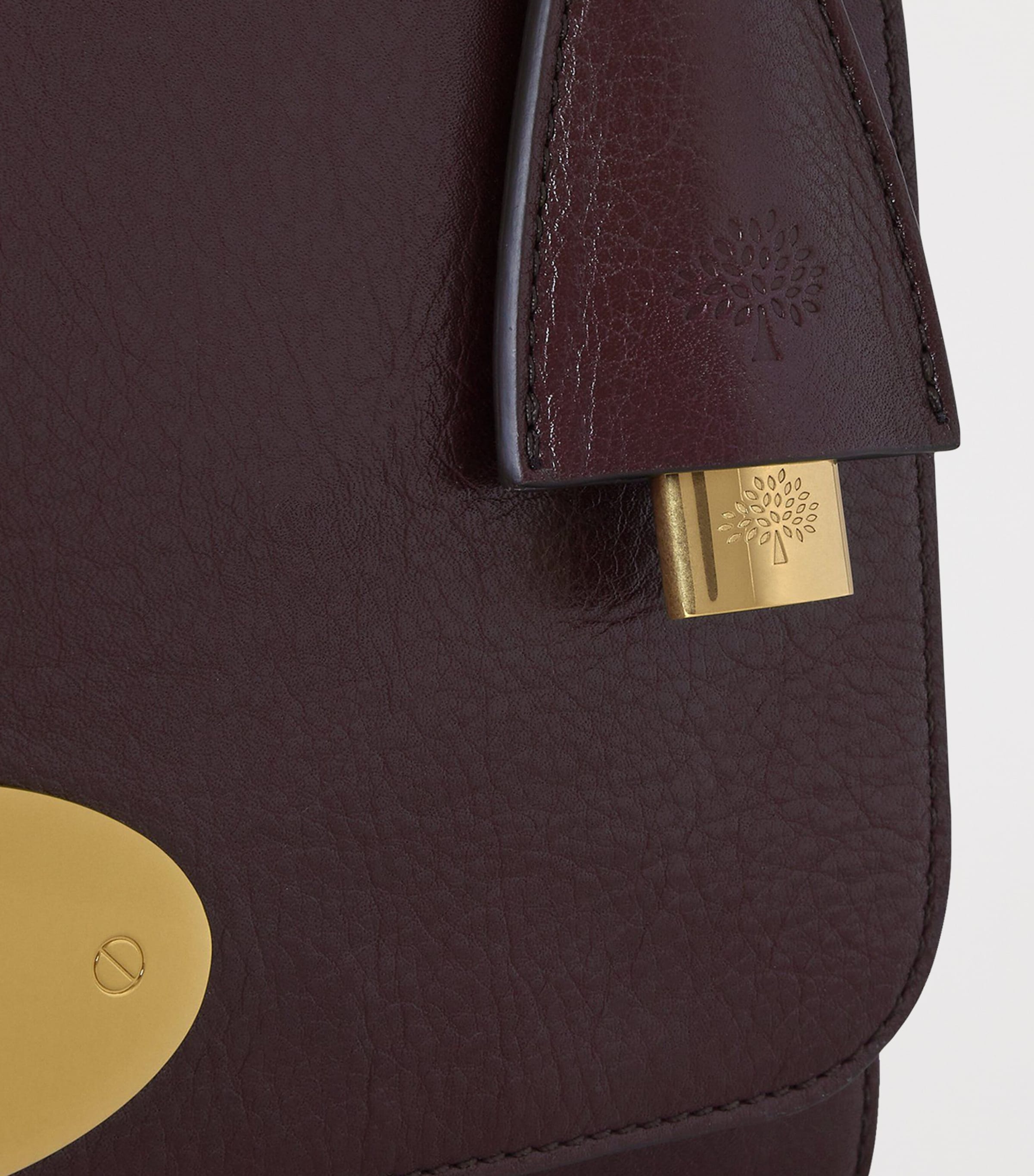 Mulberry Medium Leather Lily Shoulder Bag Oxblood Image 4