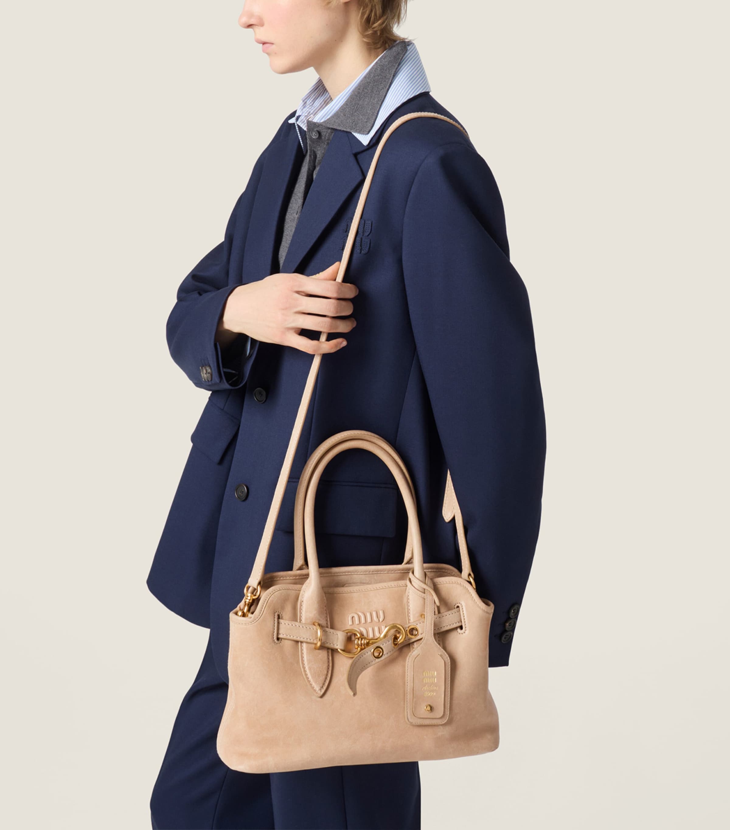 Nappa Leather Aventure Top-Handle Bag F0065 Image 8