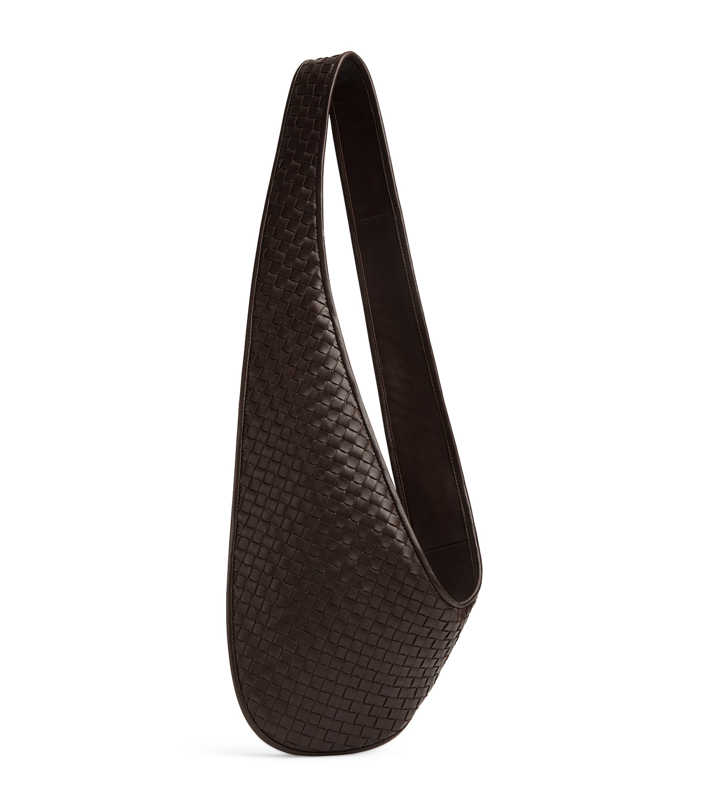 Bottega Veneta Lambskin Veneto Cross-body Bag In Brown
