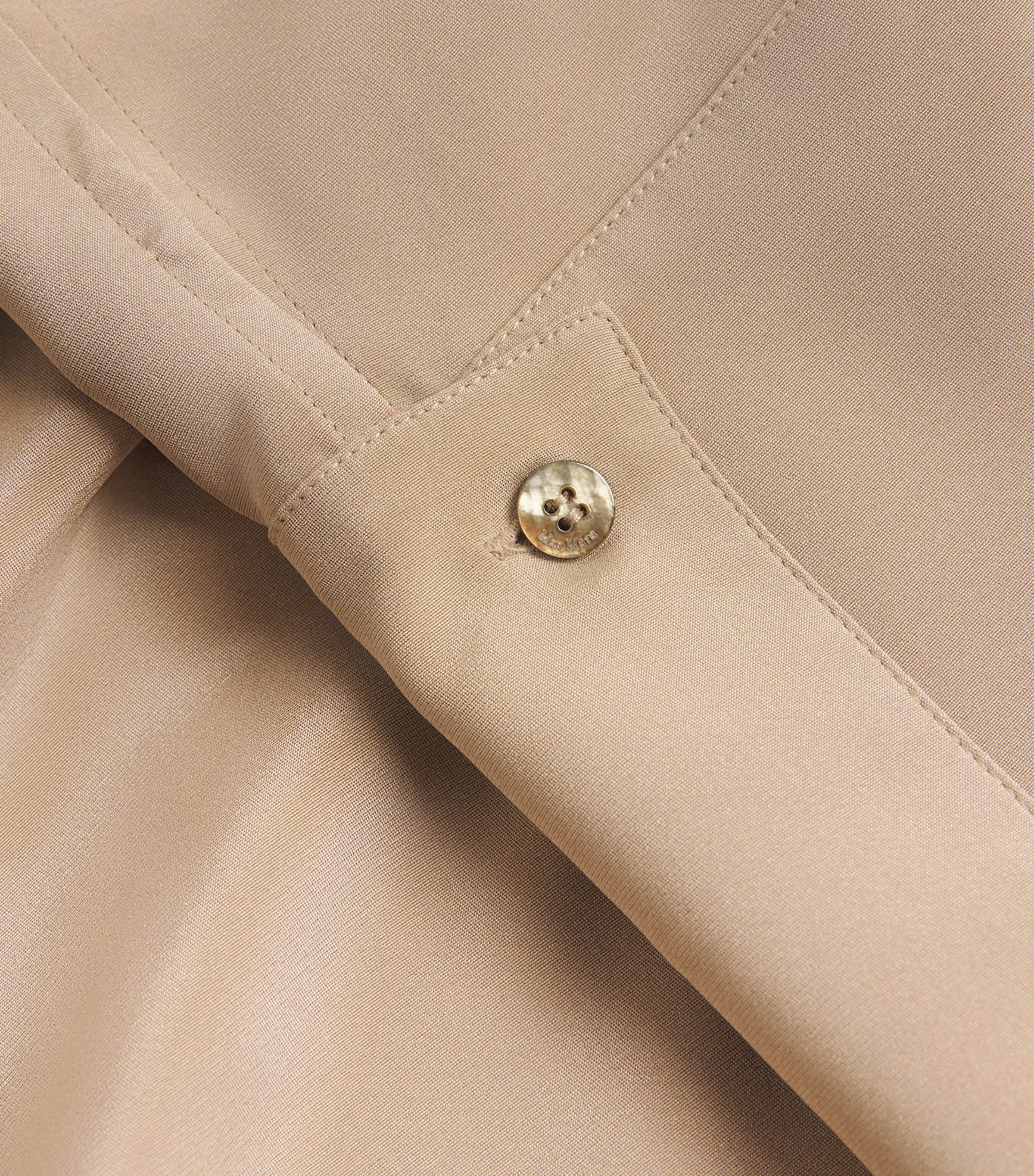 Silk Crêpe de Chine Ossola Shirt Dress HAZELNUT BROWN Image 5