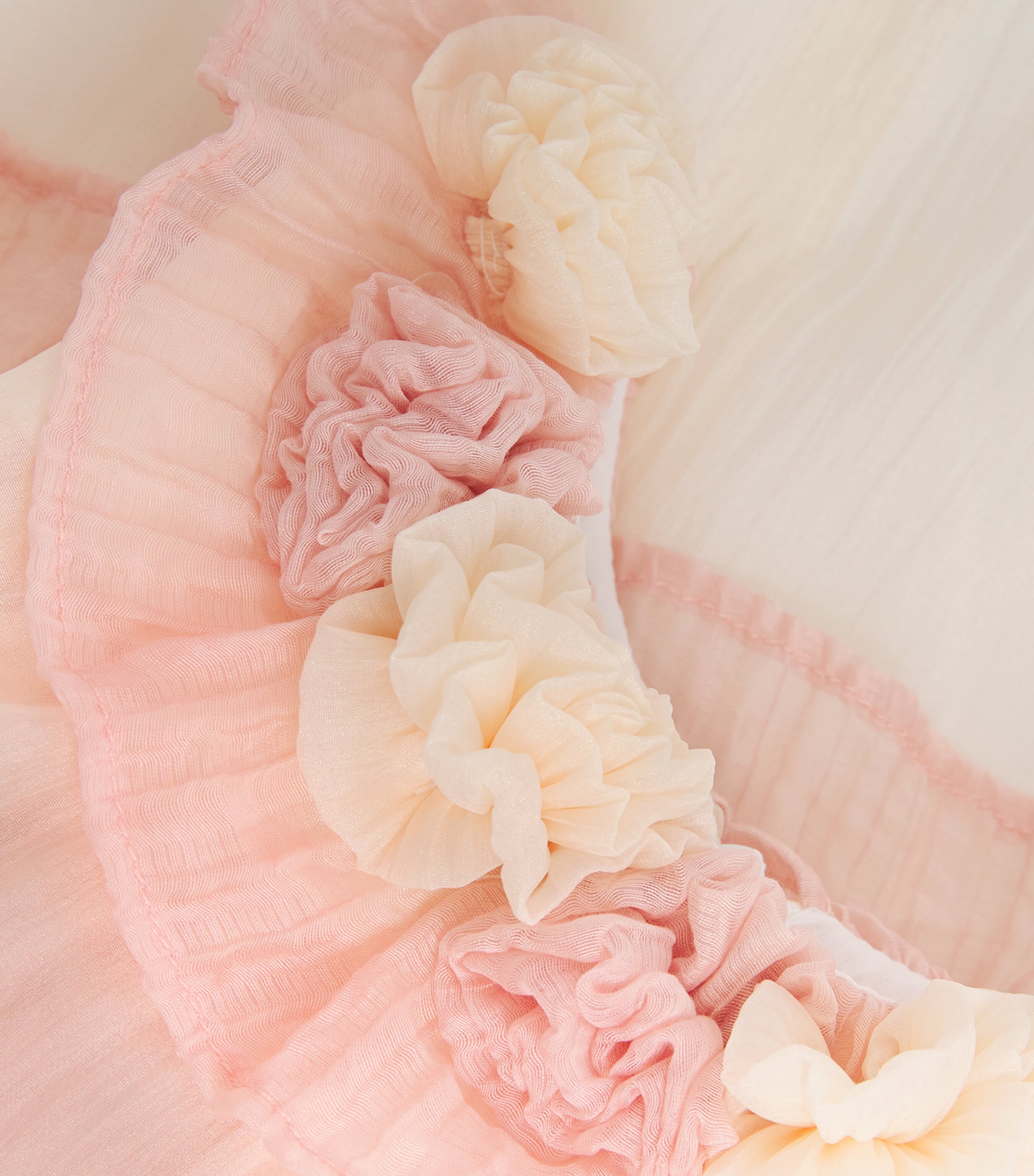 Patachou Floral-Embellished Dress (6 Months-3 Years) Pink/ecru Image 3