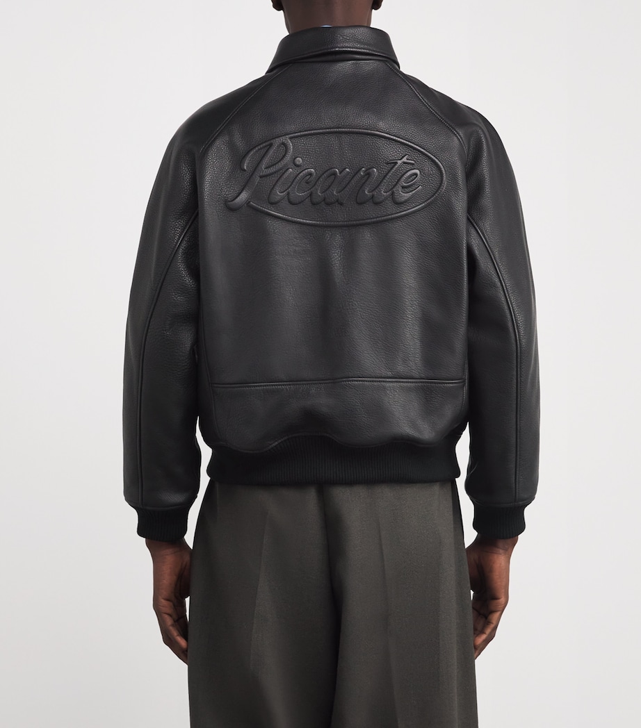 Senna Leather Jacket BLACK Image 4