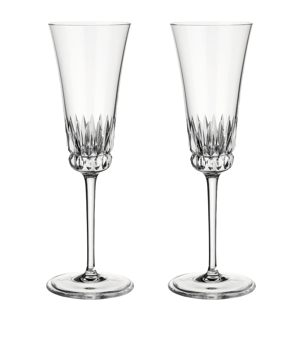 Villeroy & Boch Grand Royal Champagne Flutes (Set of 2) Clear