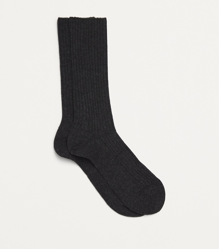 Falke Womens Cosy Boot Socks Anthra Mel Image 2