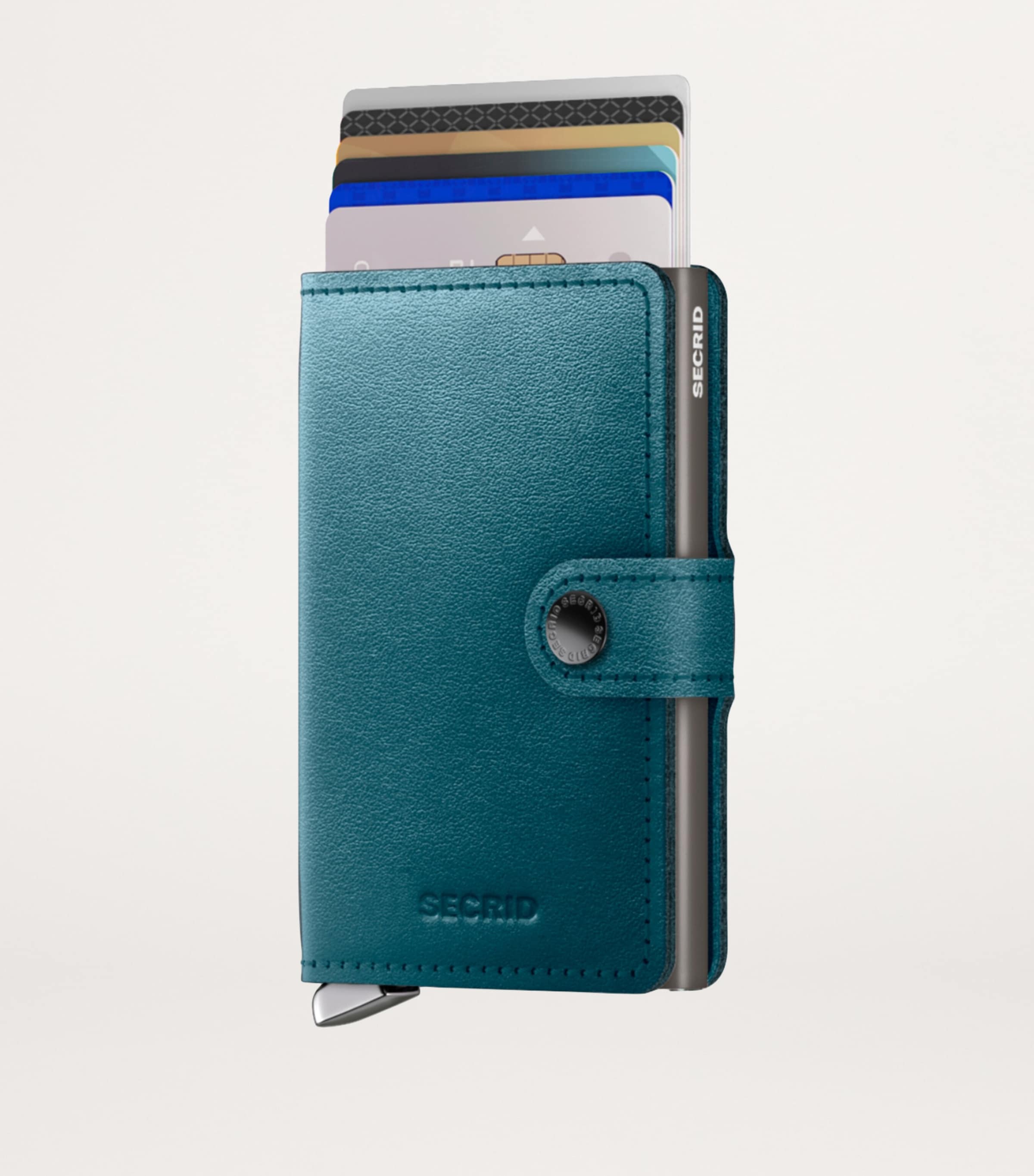 Leather Dusk Miniwallet TEAL Image 2