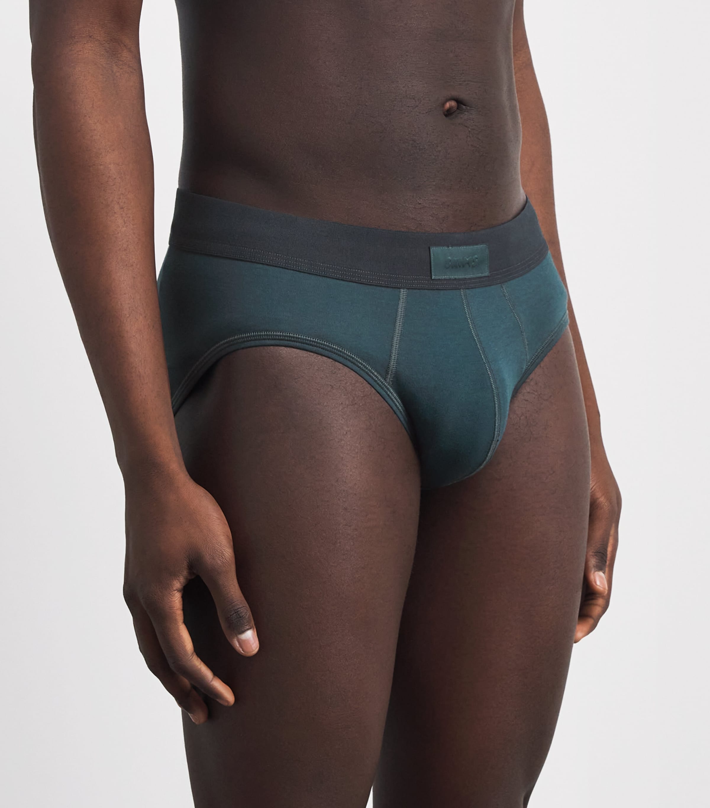 Skims Mens Stretch-Cotton Briefs (Pack of 3) Verdant Multi Image 2