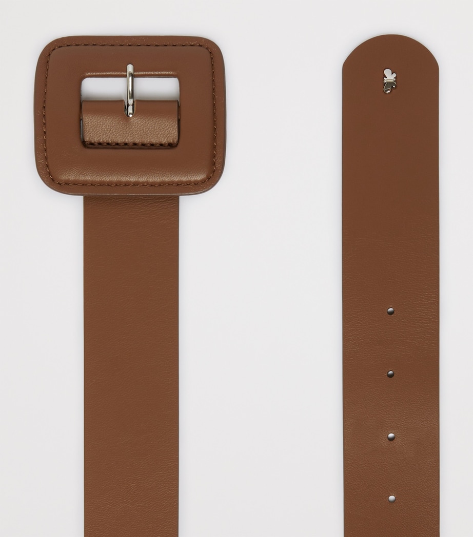 Weekend Max Mara Leather Belt Tobacco Image 2