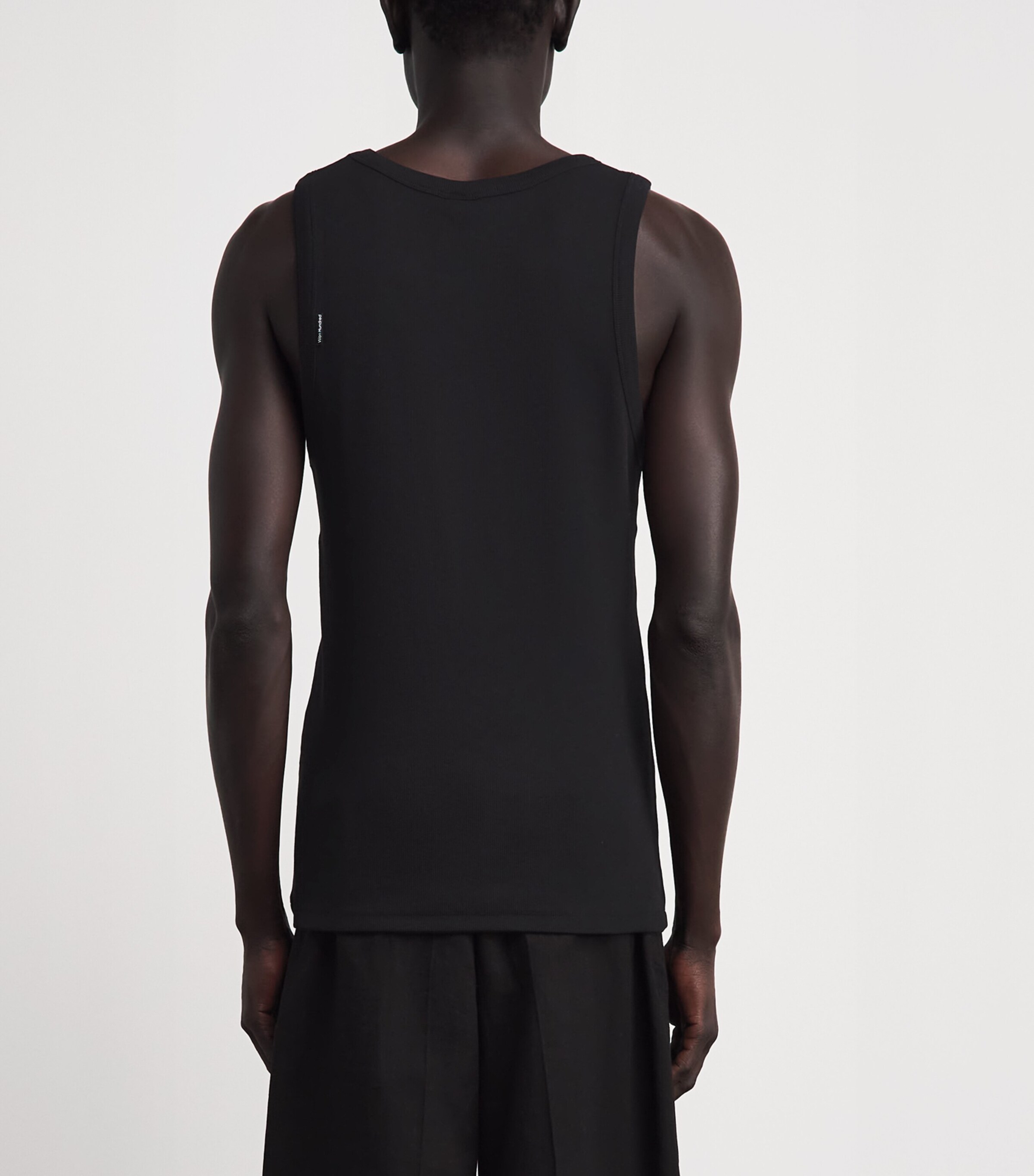 Won Hundred Mens Stretch-Cotton Simo Tank Top Black Image 5